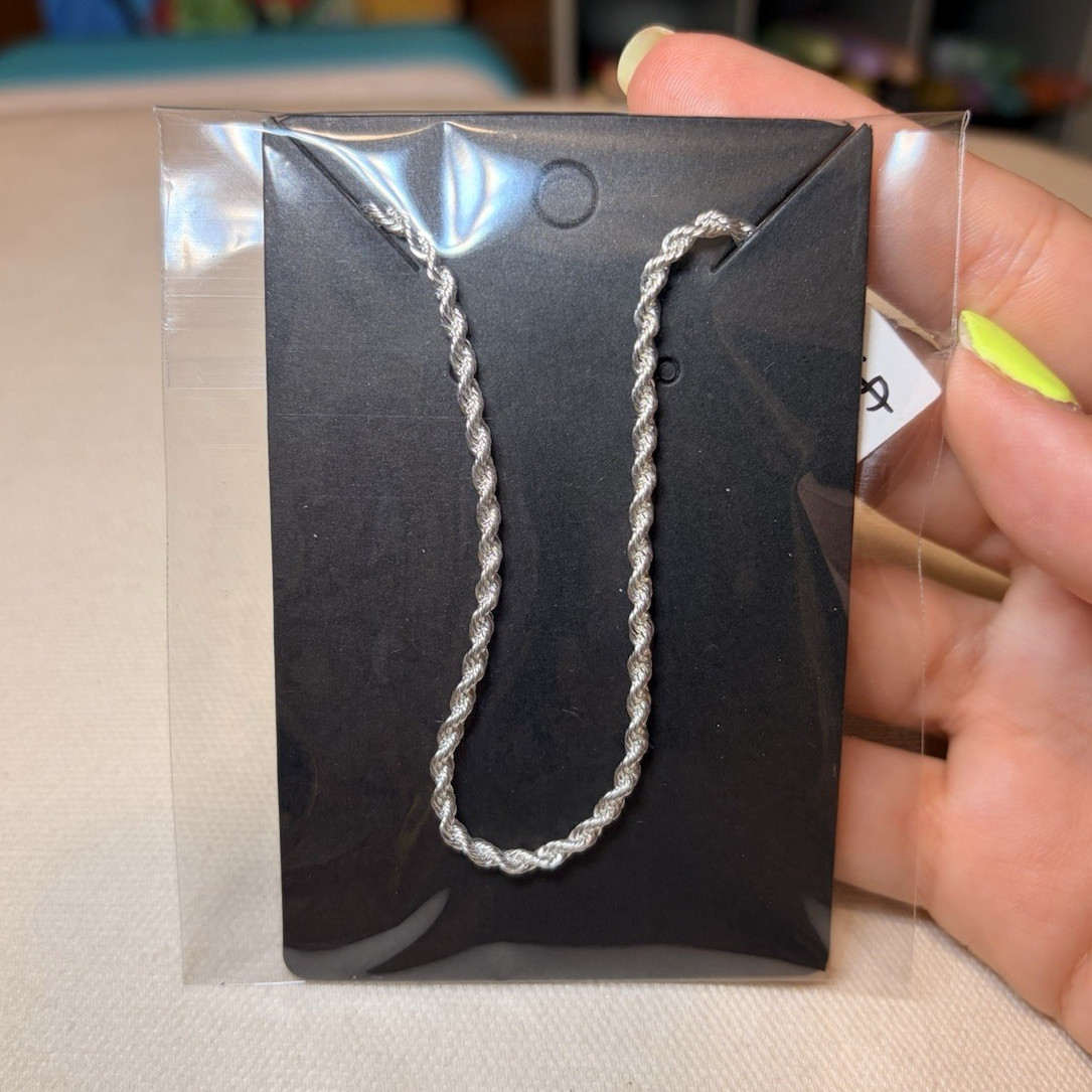 Chain Twisted Rope (925 silver) “18inch / 2mm”
