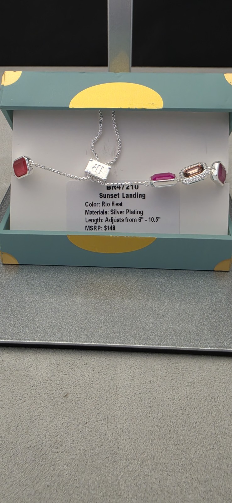 Bomb Party Summer 2026 Jewel Candy Bracelet. Rio Heat. Silver Plating.