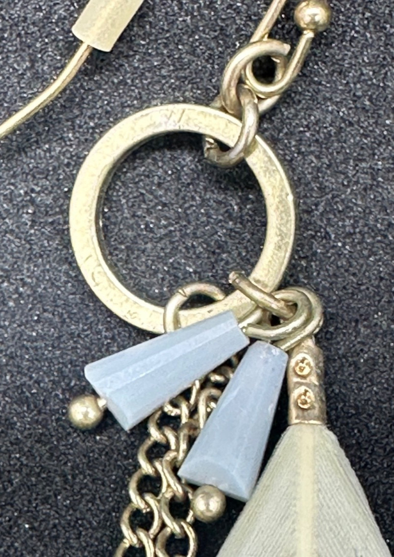 Grey Toned Feathered Earrings ENVIOUS