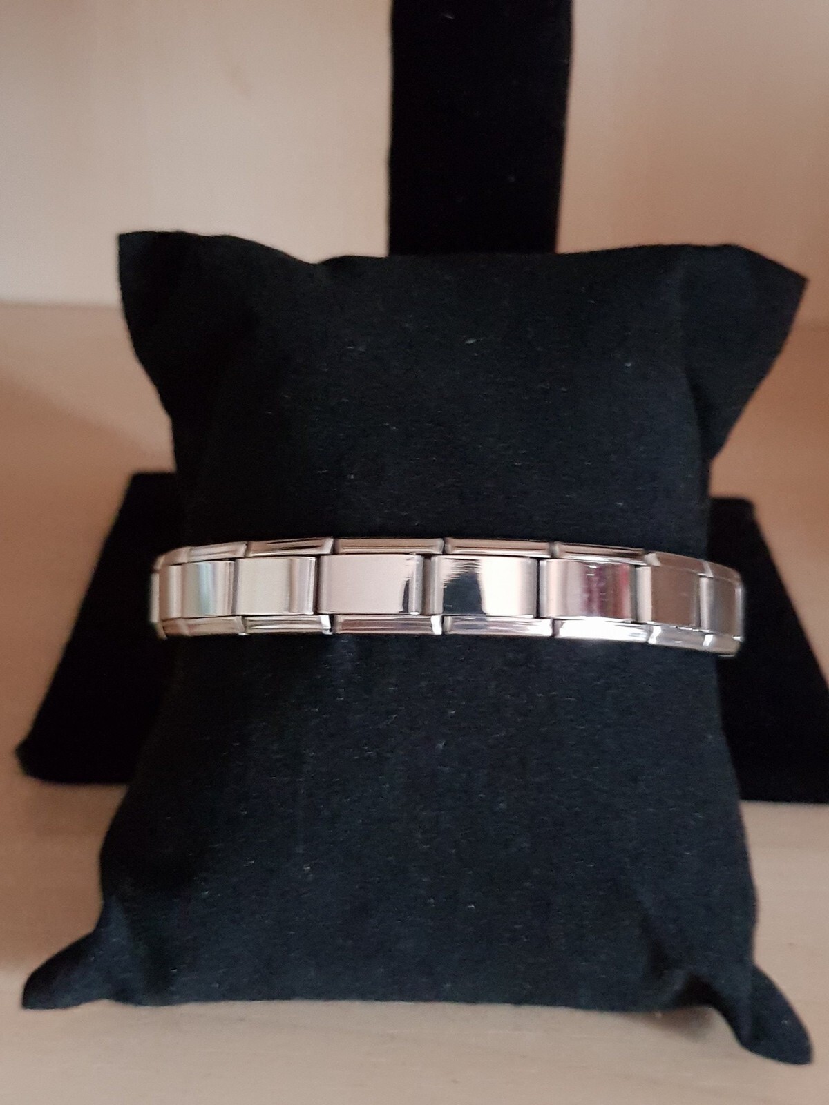 STAINLESS STEEL PLAIN 9mm bracelet compatible with all Italian charm brands.