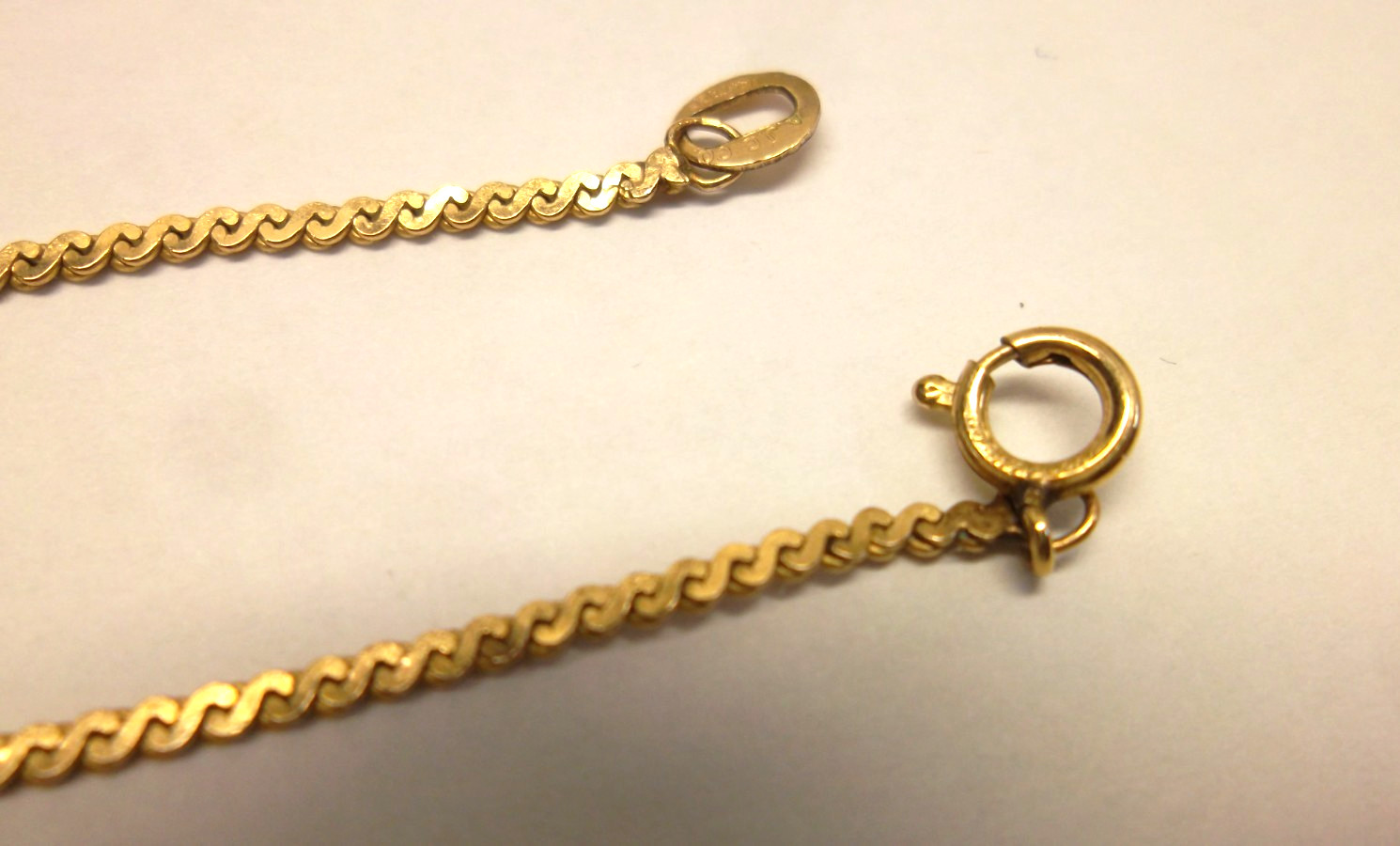 14k gf (Gold filled) Chain Necklace 17.5″ Long Signed JC Co. 14k gf * 2.4 grams