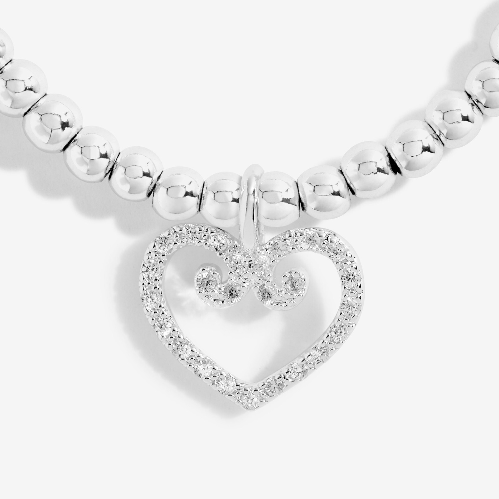 Joma Silver Plated Beaded Bracelet A Little EXCELLENT EIGHTY + Gift Bag 4958