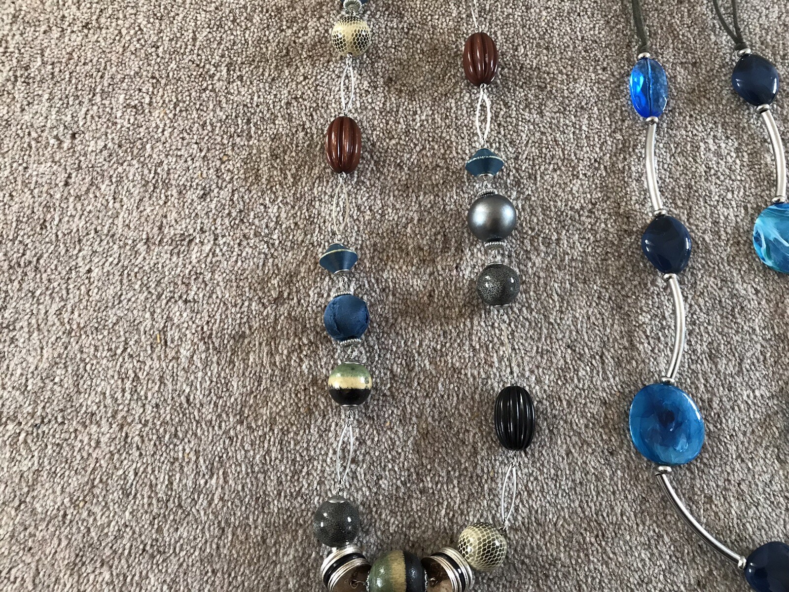 Next Costume Jewellery Necklace X2 Blue – Excellent Condition