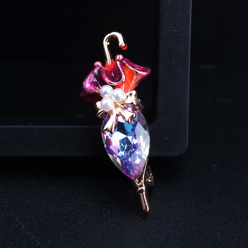 Fashion Trend Personality Simple Creativity Cute Elegant Candy Umbrella Brooch