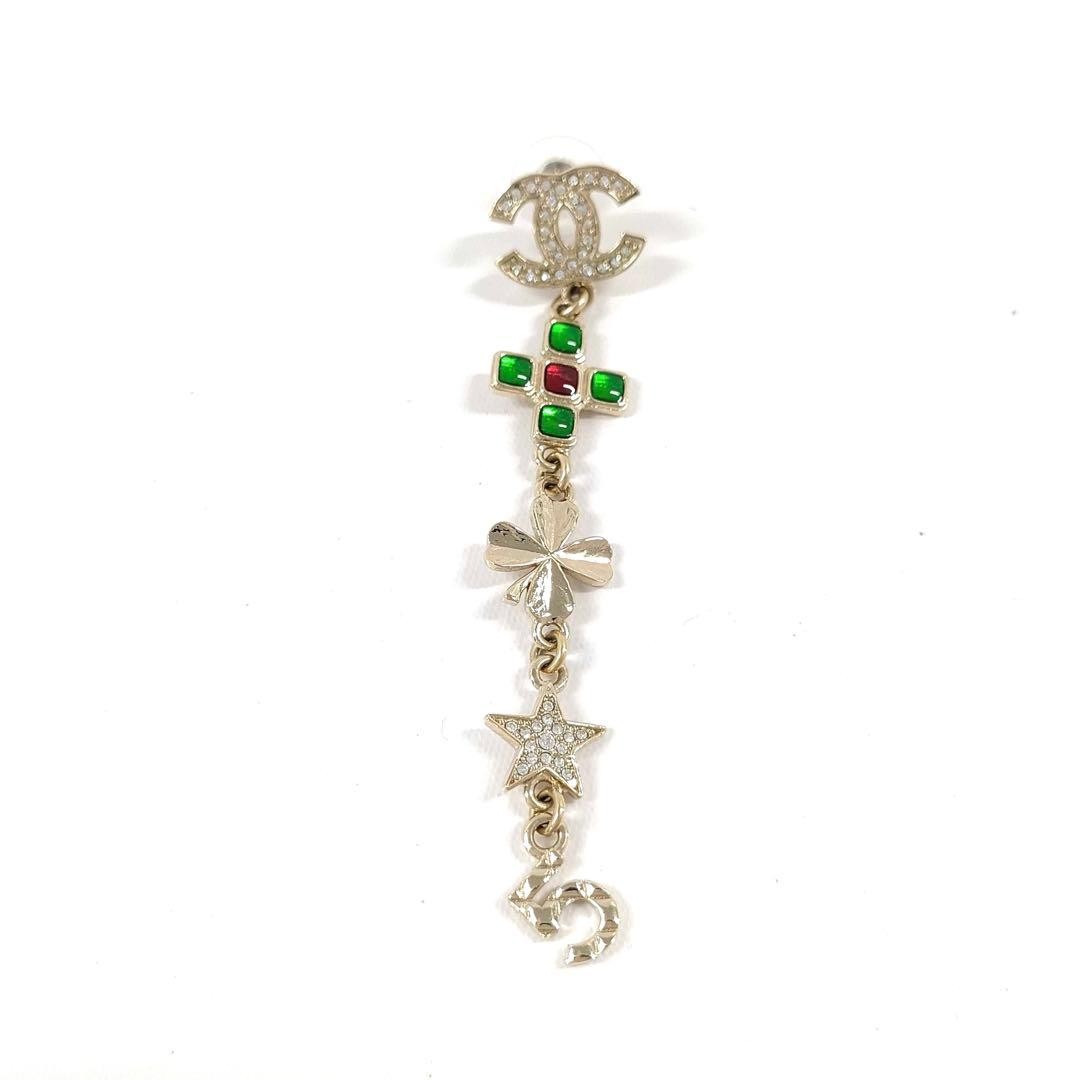 CHANEL Coco Mark Icon Long Earrings B23C Women’s Jewelry Accessories
