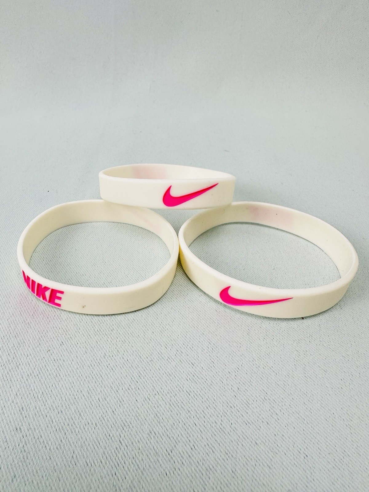 100 Pcs of Nike Silicone Wristband Bracelets Mixed Colors/pick Colors You Want