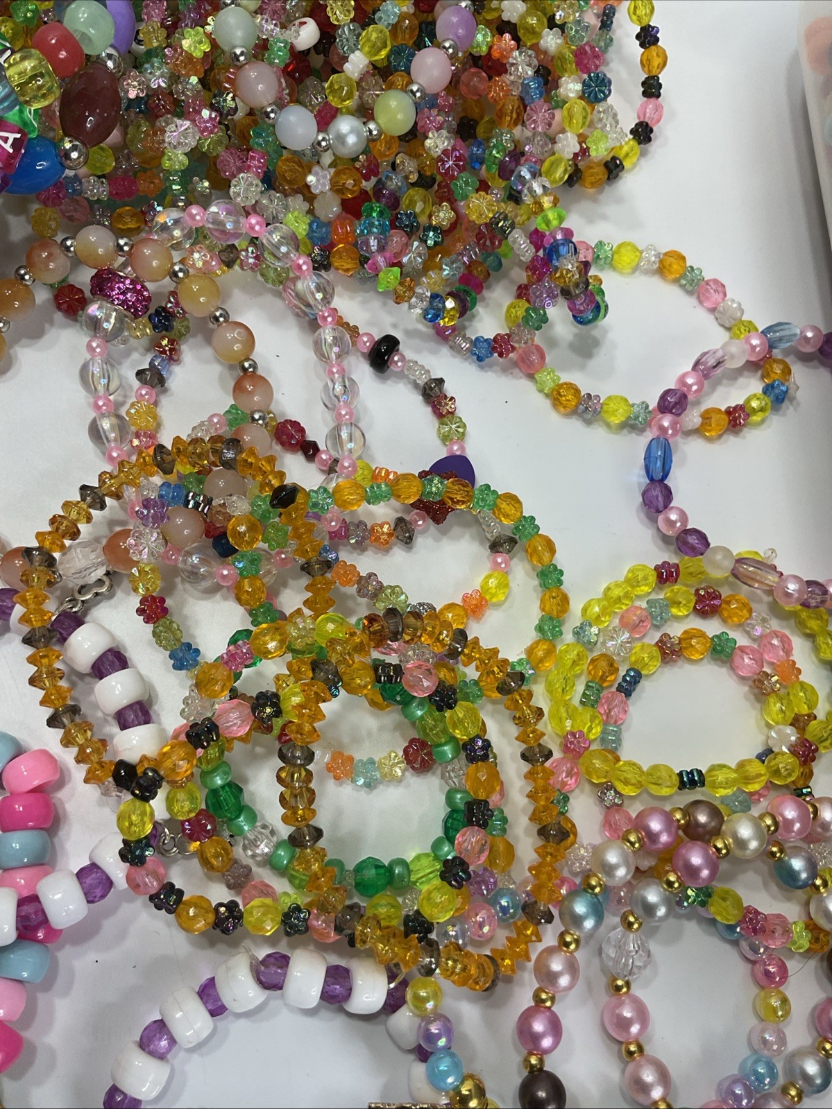 Mixed Children/Girls/Boys/Kids Cute Colorful Stretch Bracelets Count of 12-16