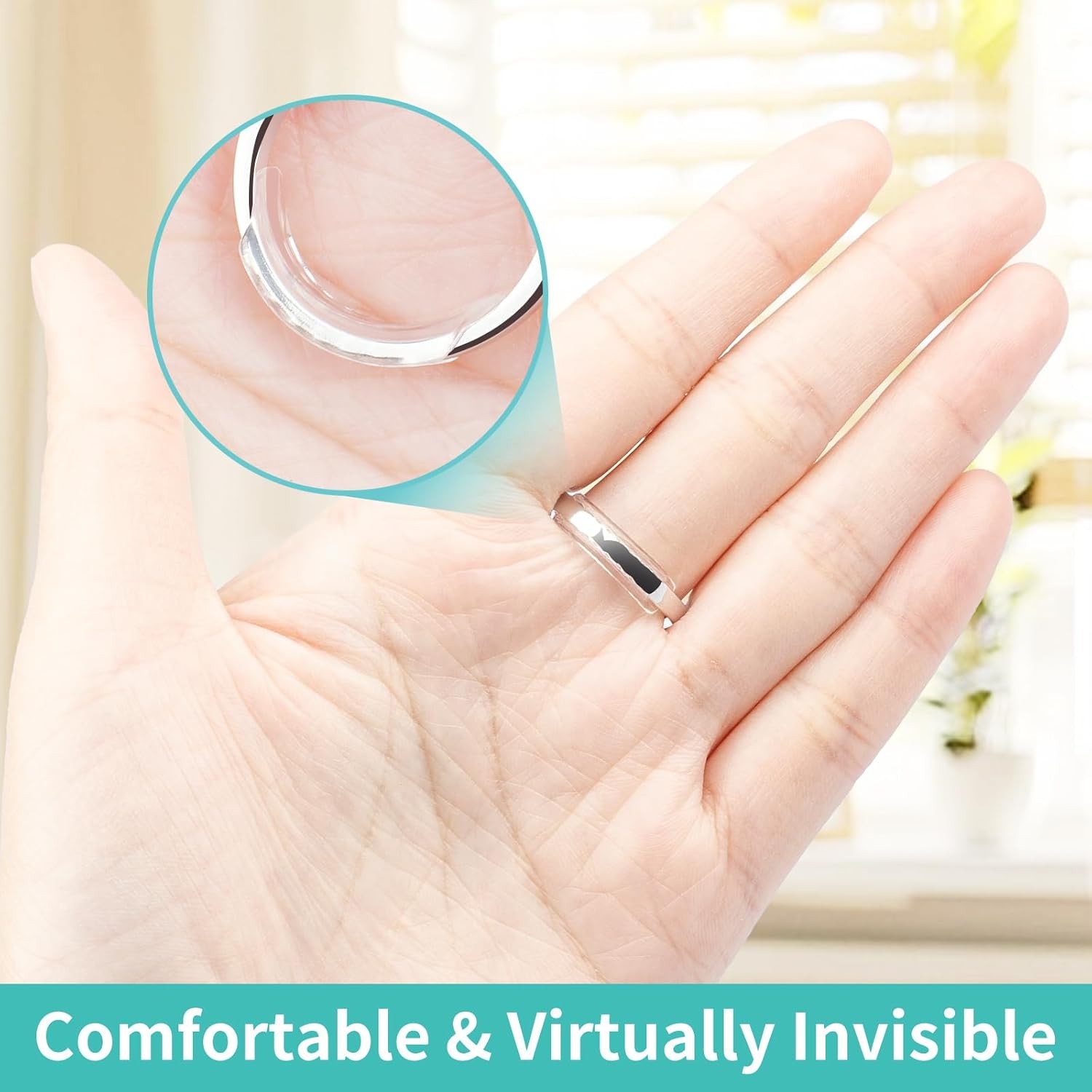 Ring Sizers for Loose Rings, 8 Pack 8 Sizes, Ring Size Adjuster, Invisible Ring