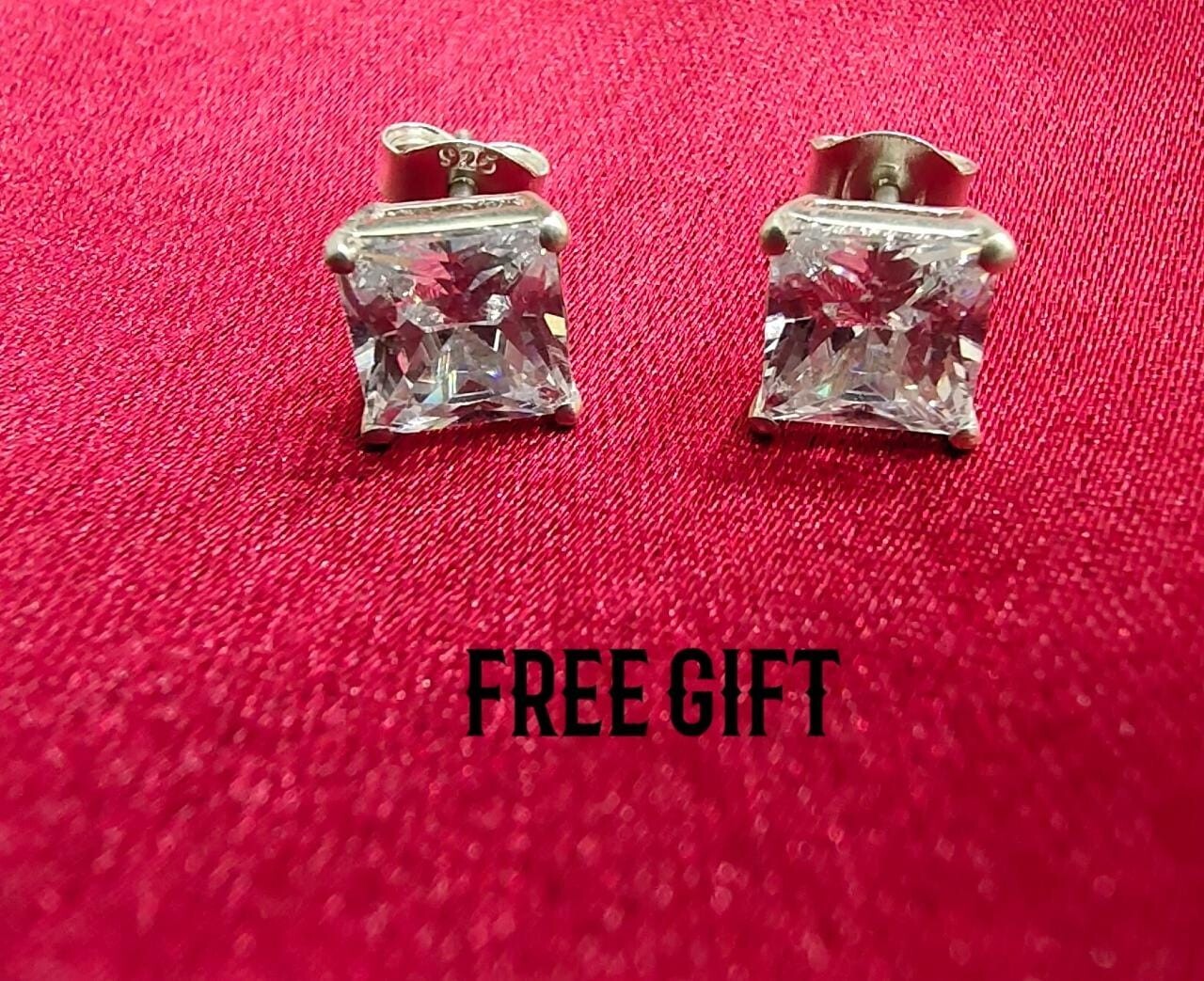 New Year Gift Mens Simulated Diamond Baguette Personalized Pendant 925 Sillver