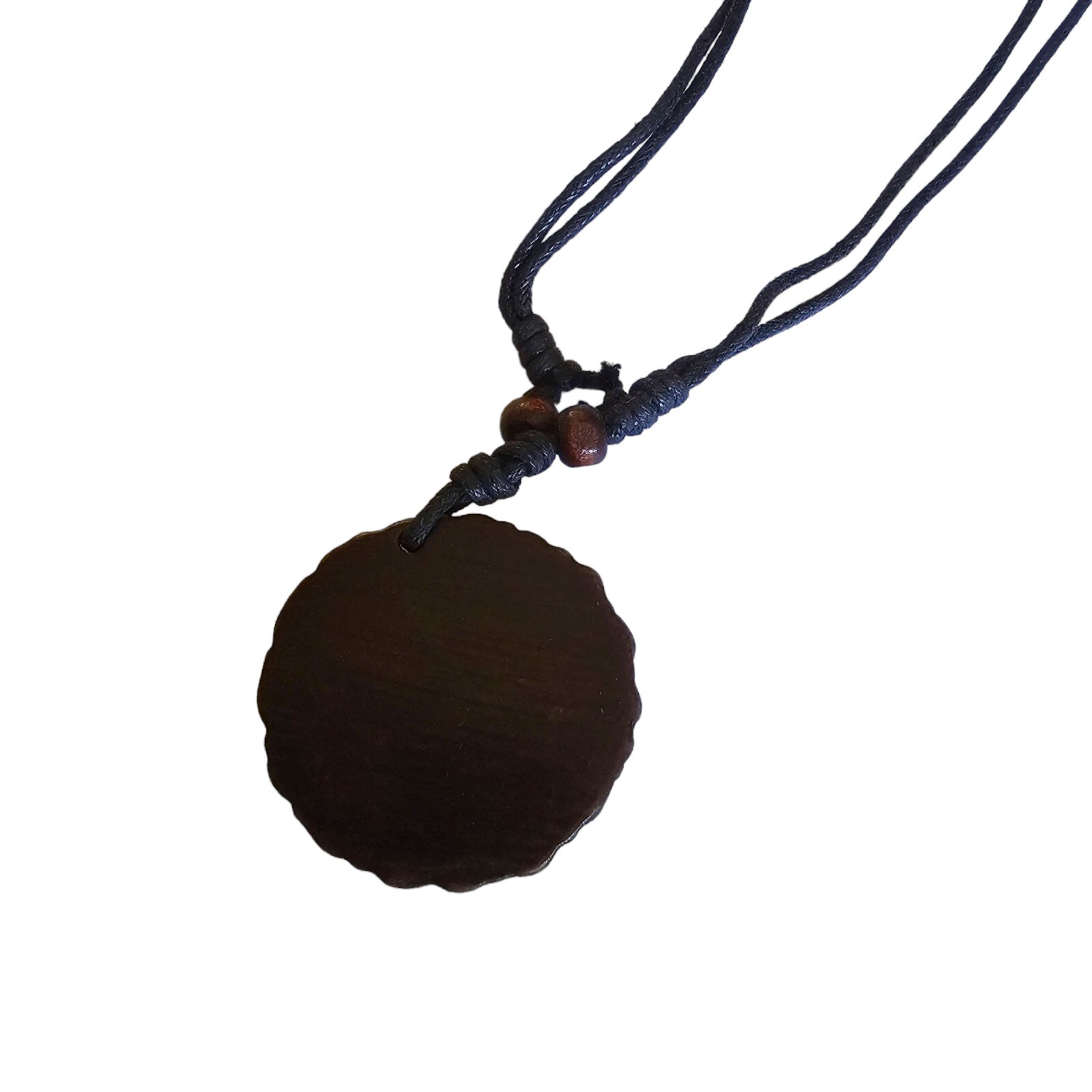Dragon and Phoenix Pedant Necklace Imitation Yak Bone Yin Yang Adjustable Cord