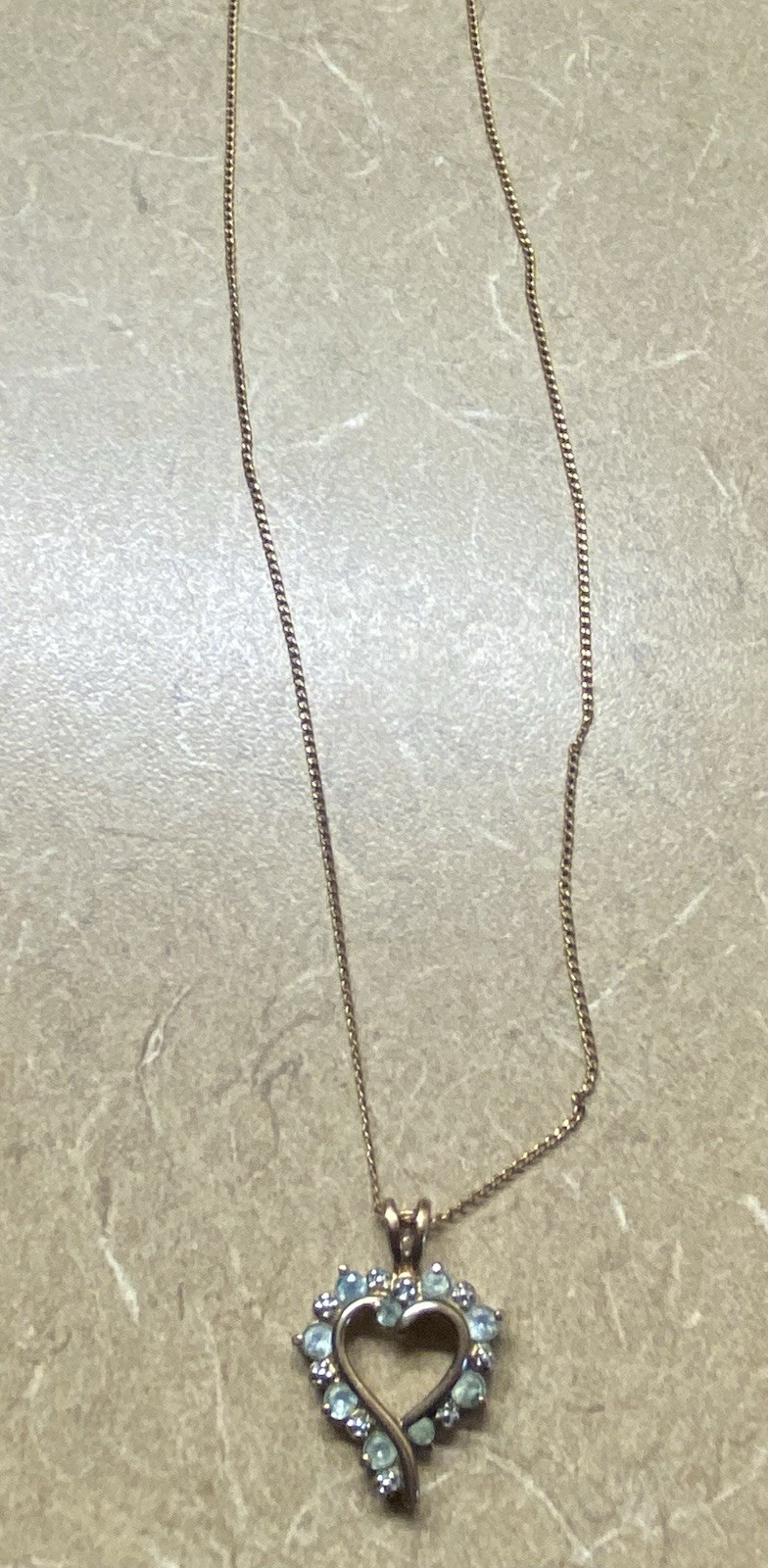 Delicate Rose gold Filled Multi Stone Pendant Necklace