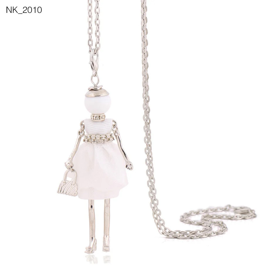 Statement Pendant Necklace Long Chain Lady Charm Jewelry Women Trend Style 1 Pc