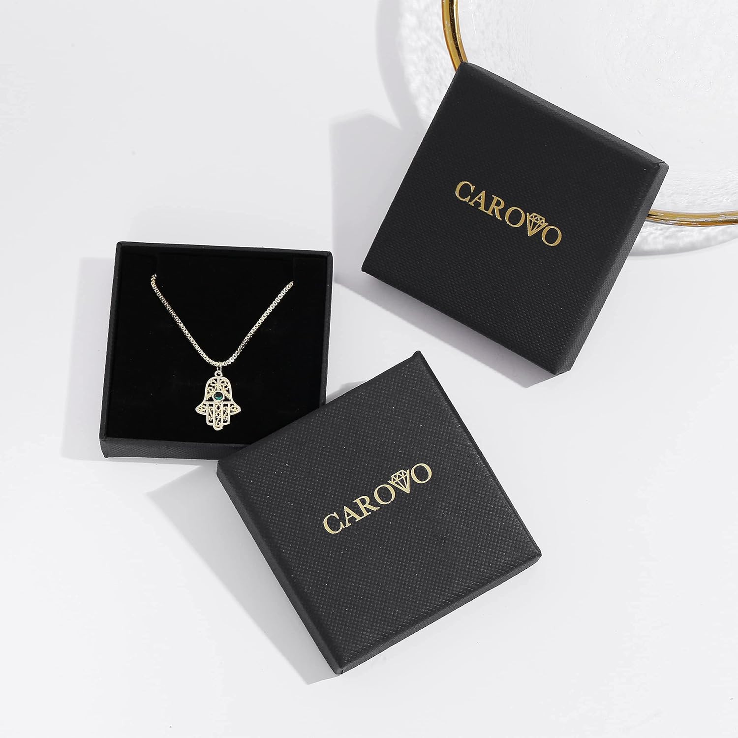 Gold/Silver Layered Necklace for Women 14K Gold/Silver Plated Trendy Paperclip C