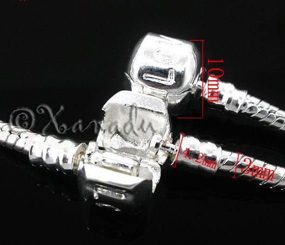 1PC 8.3in 21cm European Style Bracelet Chain For Large Hole European Charm Beads