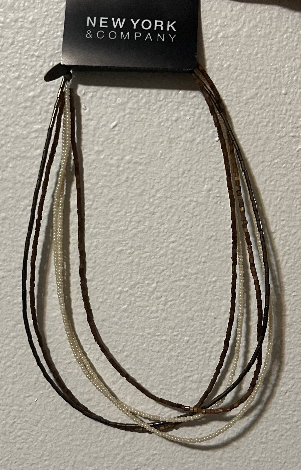 NWT Vintage Beaded Multi Strand Necklace, New York & Company