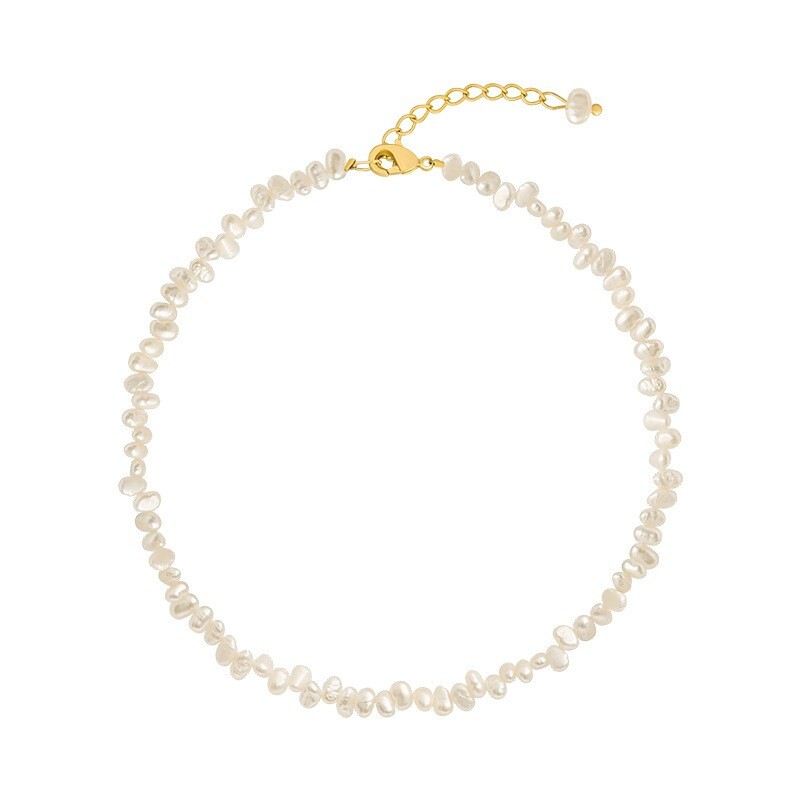 Pearl Necklace Chocker Beautiful Irregular Shaped Light Weight for Women