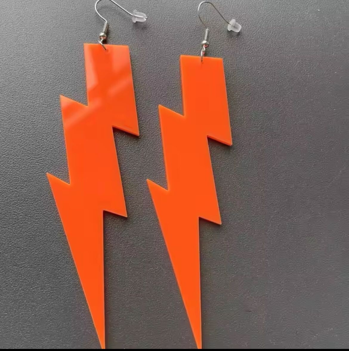 Hook Earrings Neon 80’s 90’s Retro Large Bright Funky Ladies Girls Party Rave
