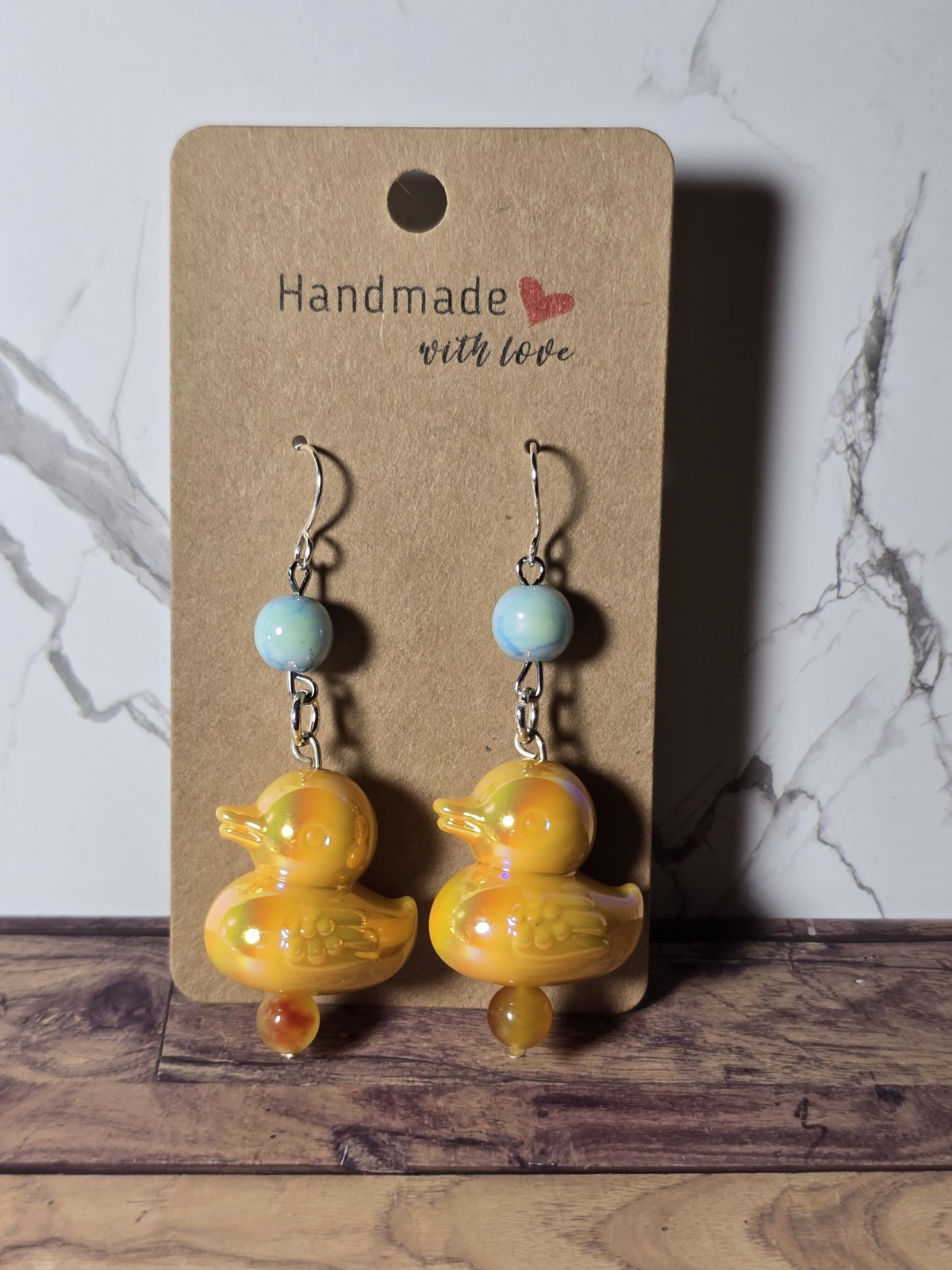 Duck lovers These duck earrings are for you. Handmade and make great gift.