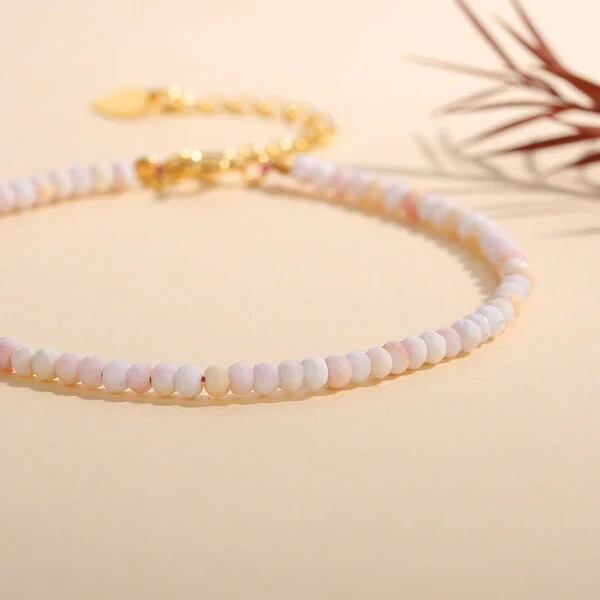 Pink Queen Conch Shell Bracelet Crystal Healing Energy Reiki Women Gift For Mom