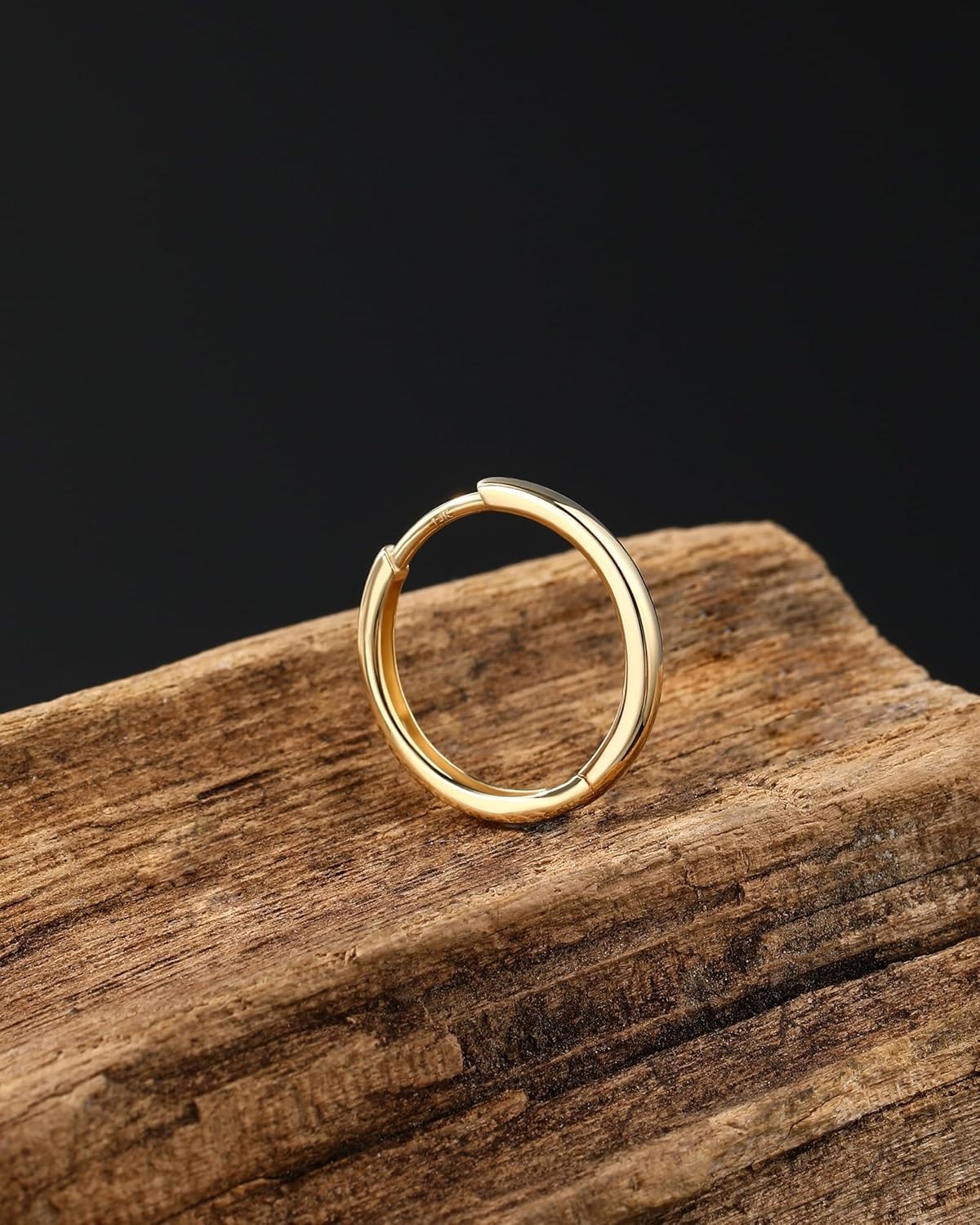 Sleek 20G Gold Hinged Hoops for Multiple Piercings