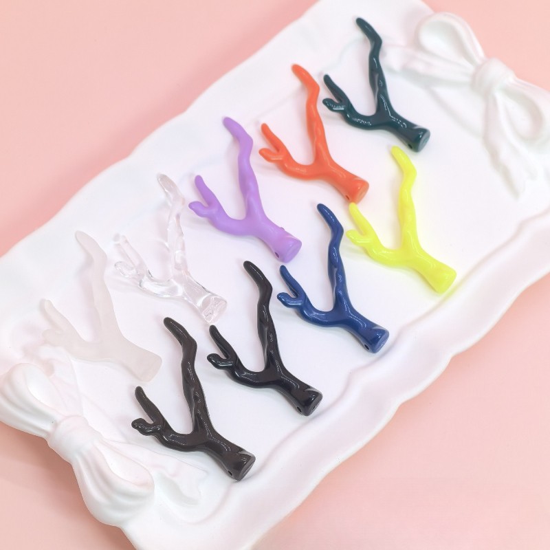 New acrylic tree branch bead hairpin headband necklace earrings accessories