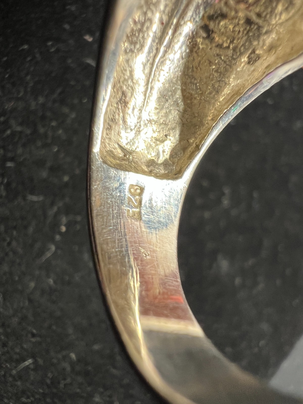 Sterling Silver 925 Dome Ring Size 8.75 10.1 Grams