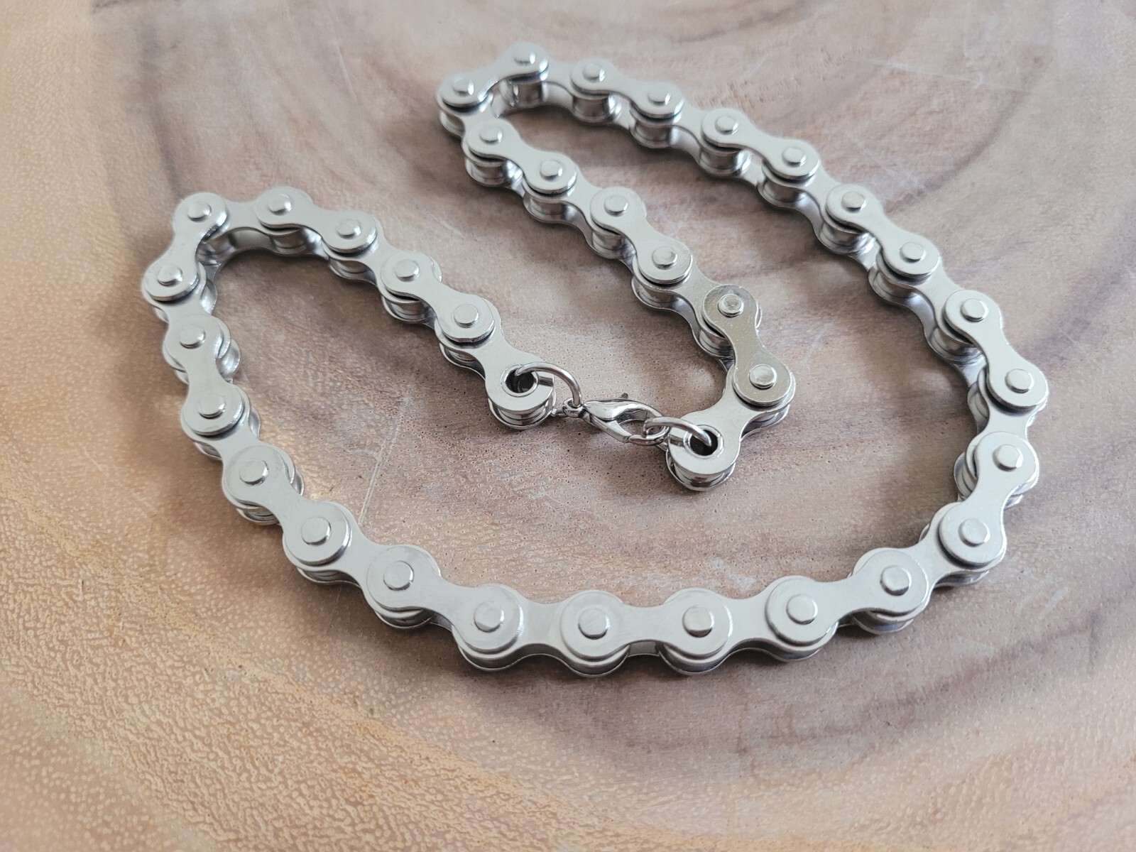 Bike Chain Necklace – 18″ Punk Heavy Biker Neck Chain
