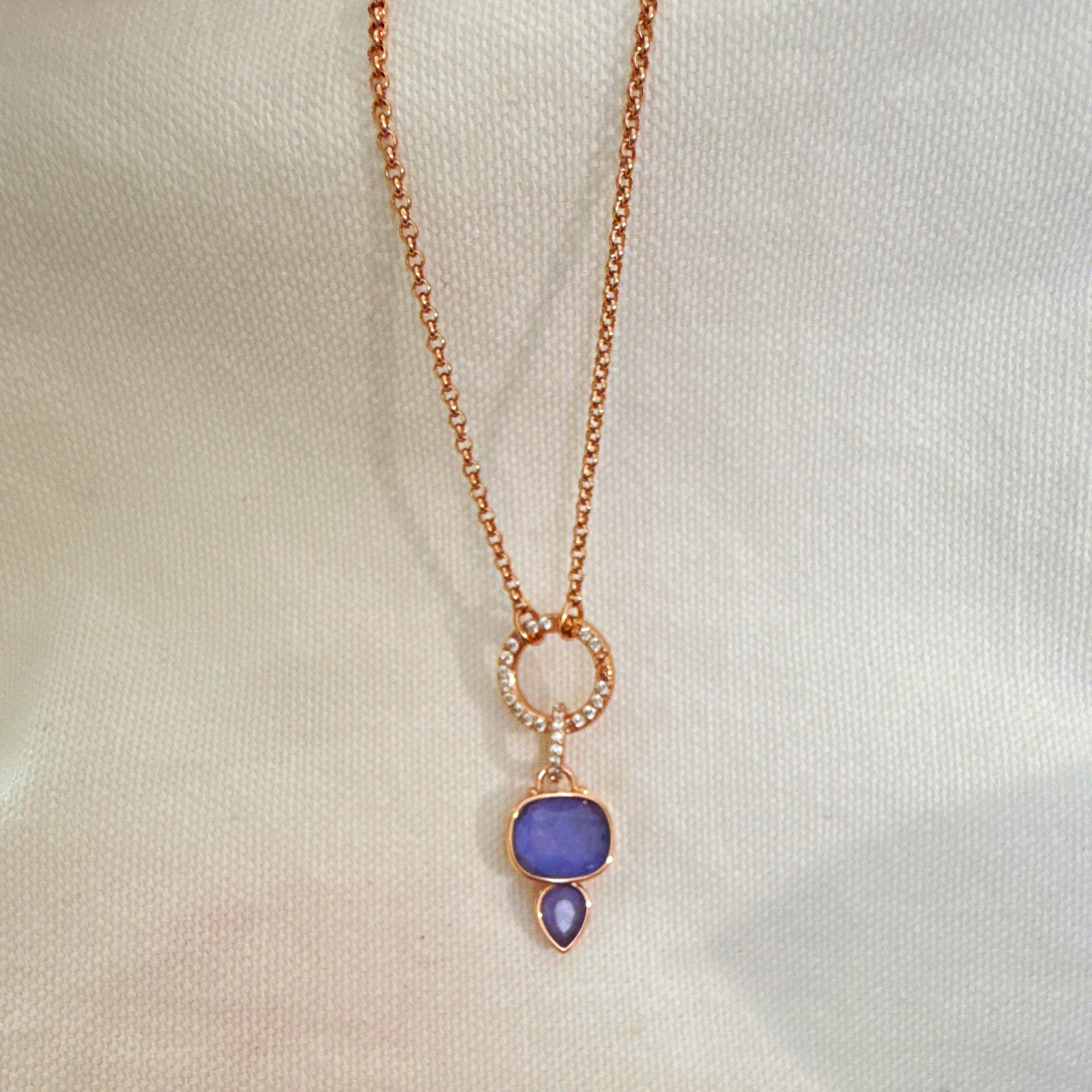 Bomb Party Necklace – new without tags rose Gold removable Charm Pendant