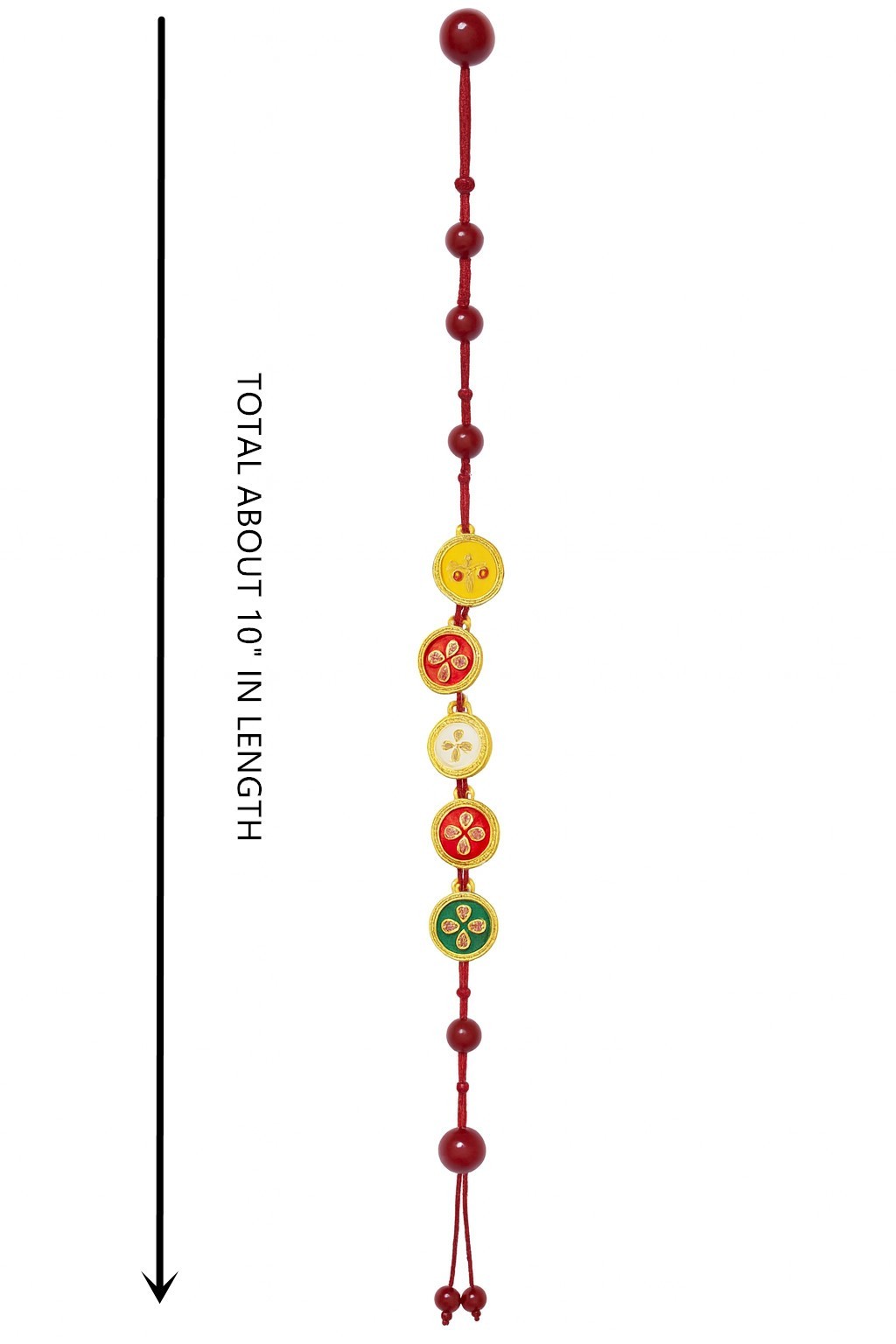 Feng Shui Red Cord Bracelet Amulet Tibetan Thangka-Inspired Buddha Eyes Charms