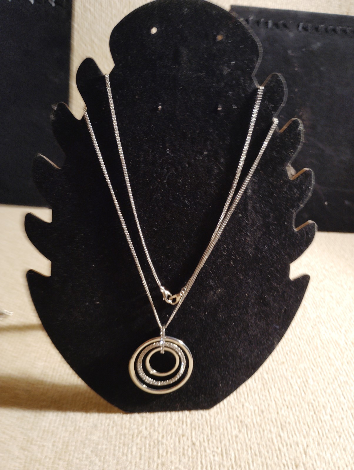 Unbranded Silver Tone Lady Necklace 24in