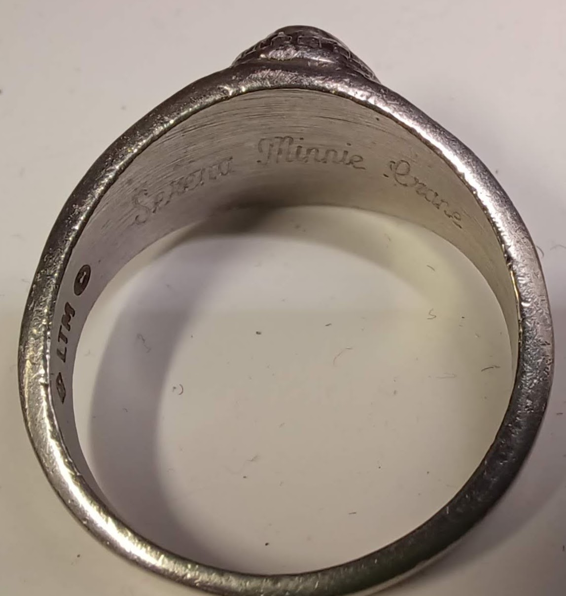 Graduation Class Ring 1999 Serena Minnie Crane High School Purple Stone Lady