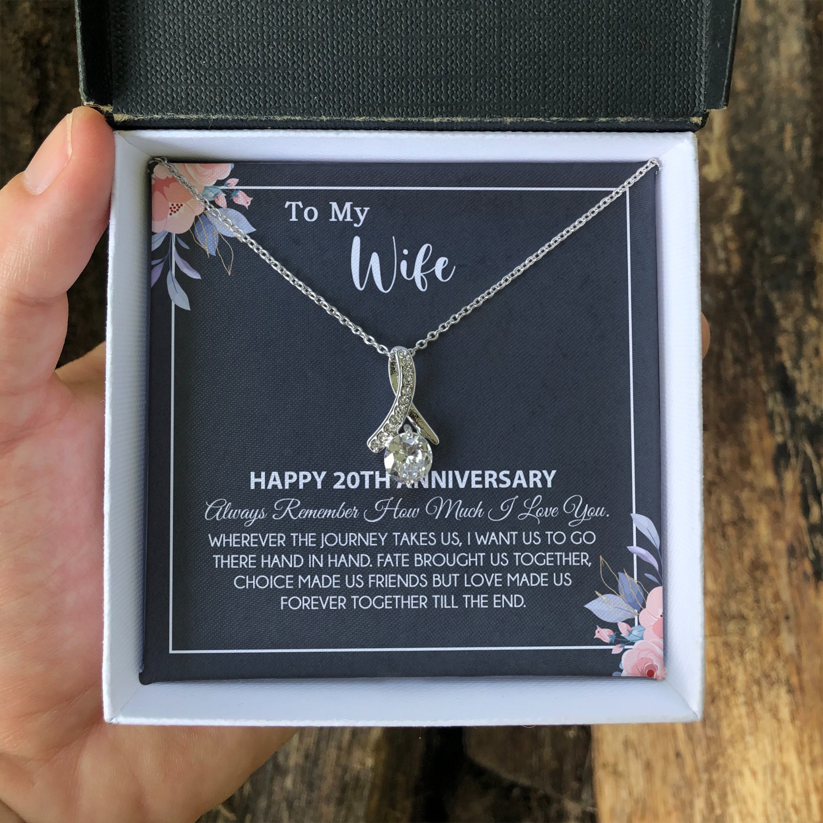 20th Anniversary Gift For Wife Necklace, 20 Year Anniversary, 20th Wedding Gift