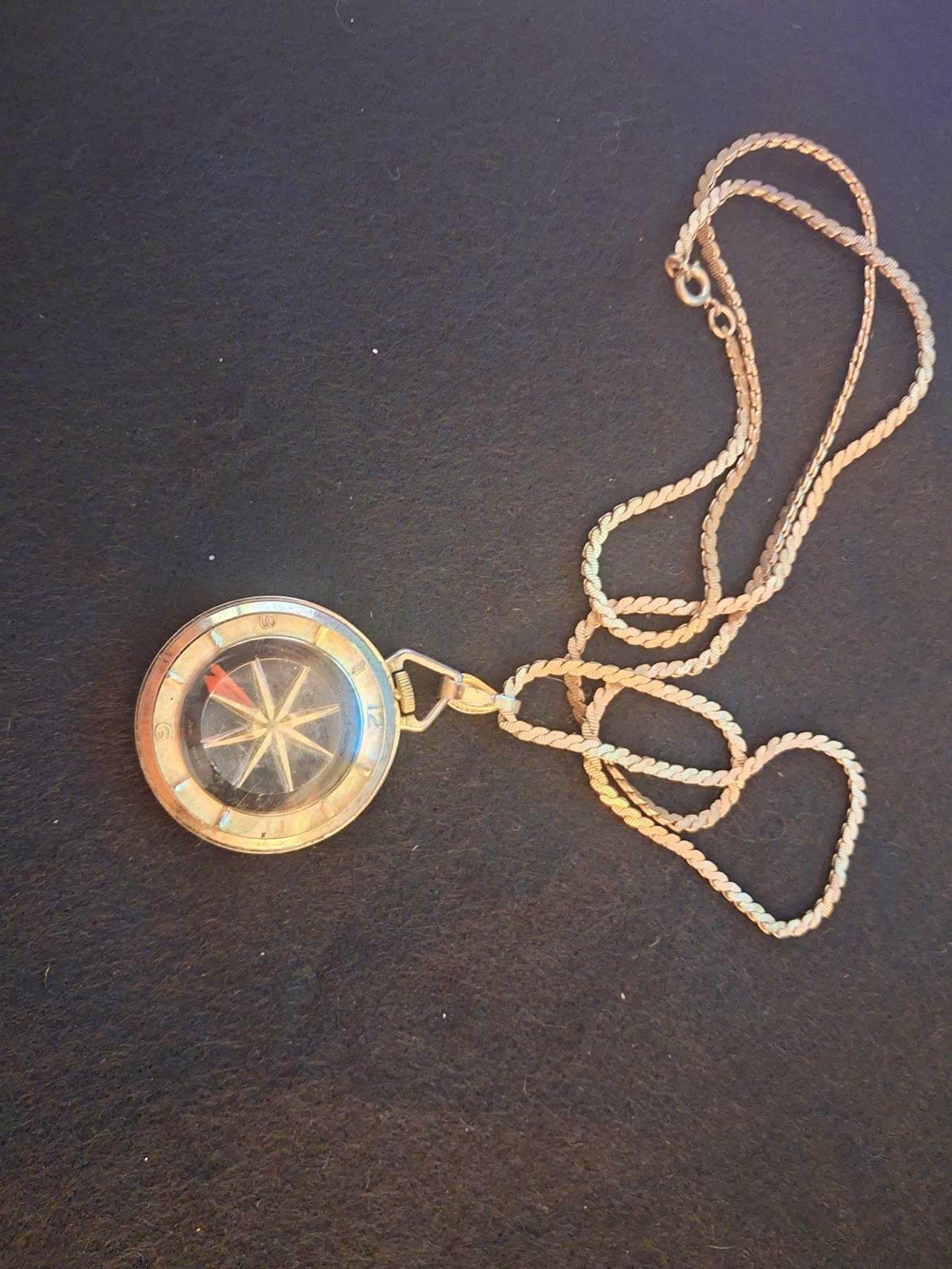 Vintage Compass Necklace Classic Style for Hiking, Travel, and Camping