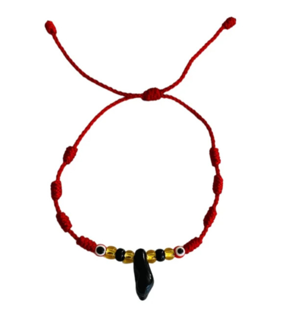 AZABACHE RED EVIL EYE ADJUSTABLE BRACELET PROTECTION ADULT , KIDS – B129