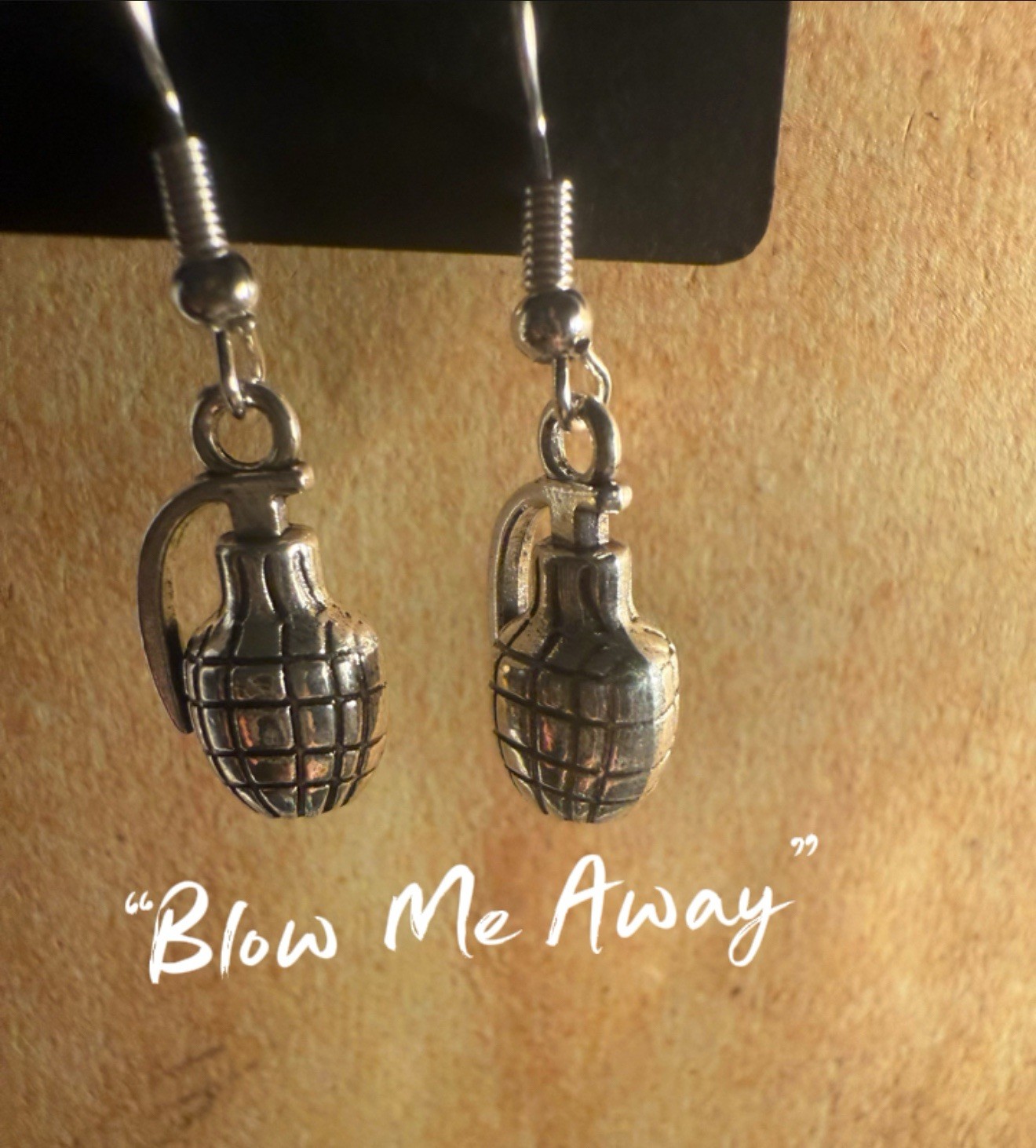 Horror gOdyssey Hand Grenade Earrings Goth Horror Punk Alternative Jewelry NWT