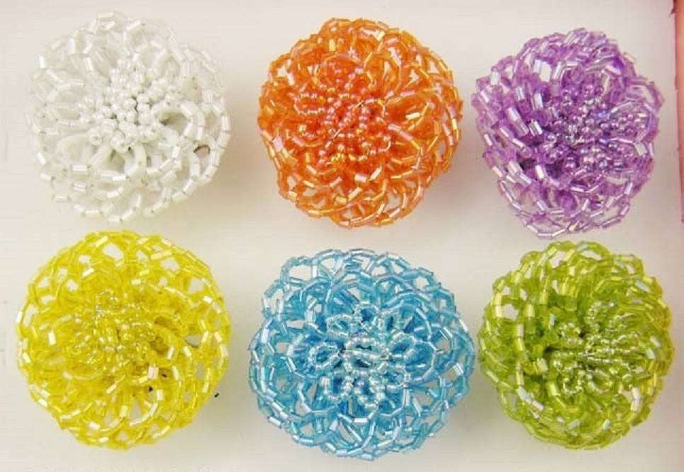 wholesale jewelry lot flower shape bead colorful adjustable fashion rings YS7