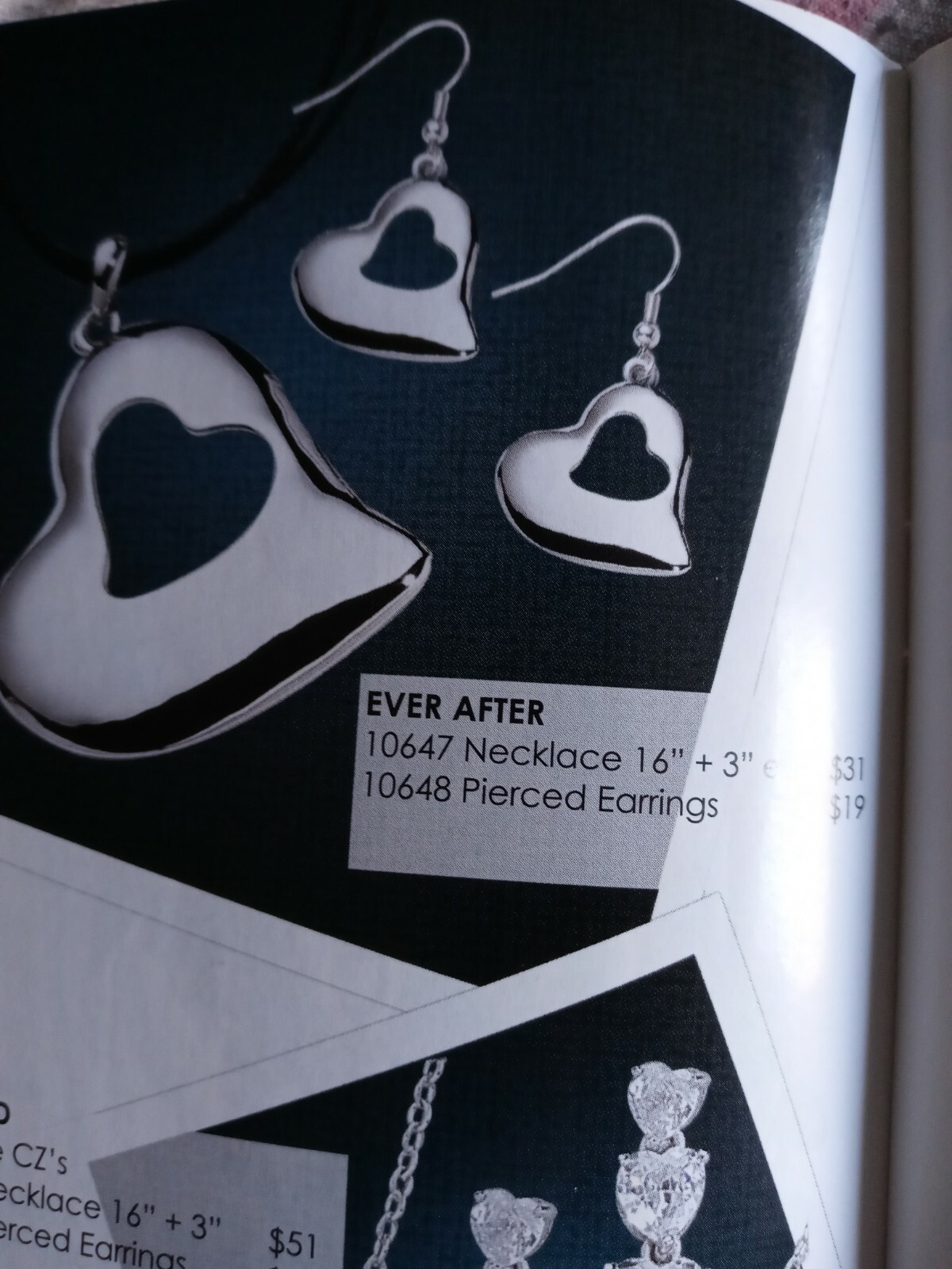 Park Lane, Retired NWT “EVER AFTER” Necklace And Earrings Set. 16″ w/ 3″extender