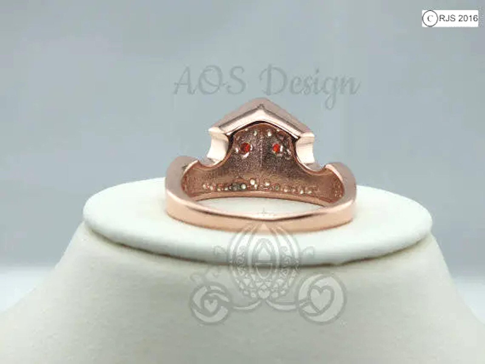 Aurora Sleeping Beauty Ring Rose Gold Tiara Princess Disney Crown Maleficent