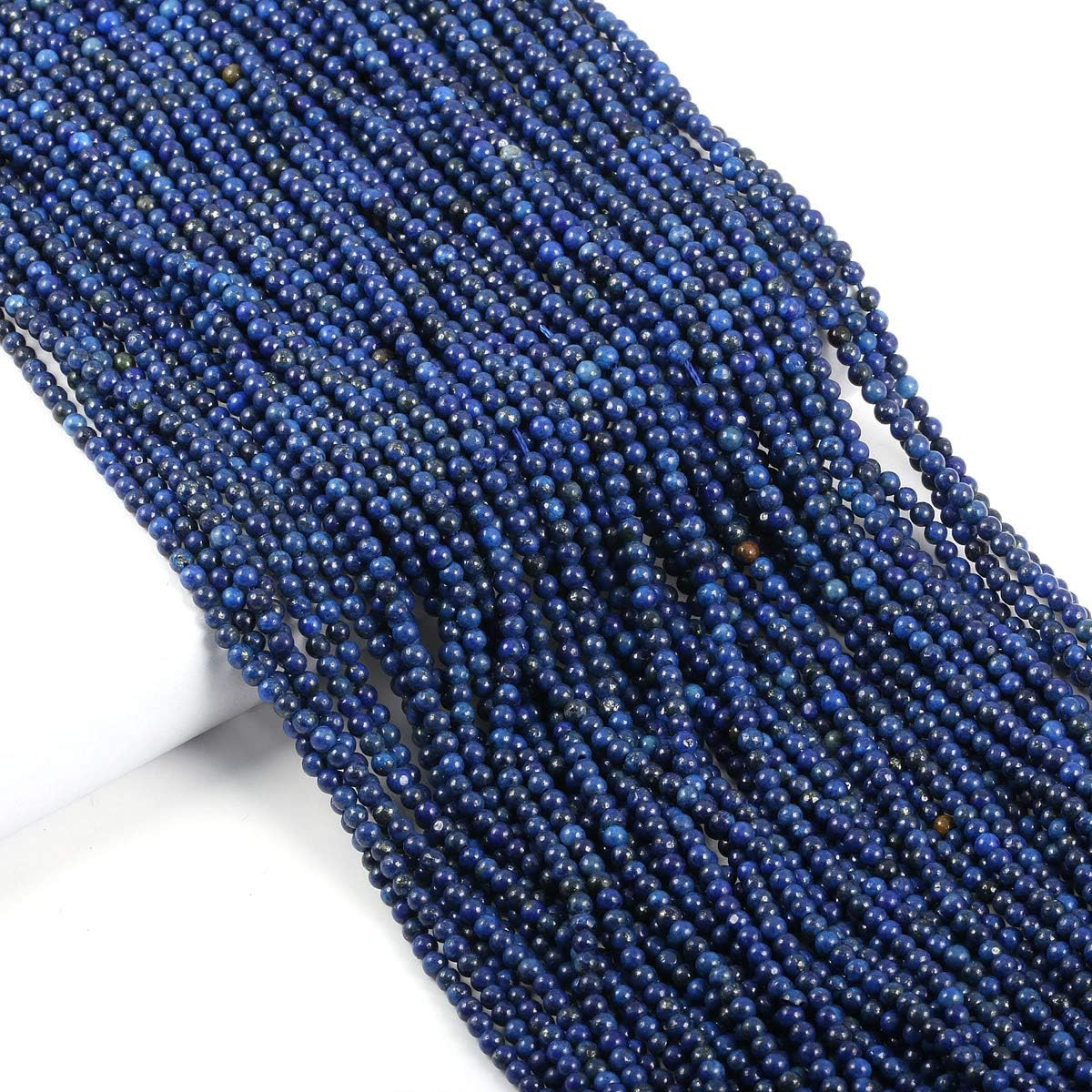 Natural Stone Beads round Lapis Lazuli Stone Charms for Jewelry Making Bracelet