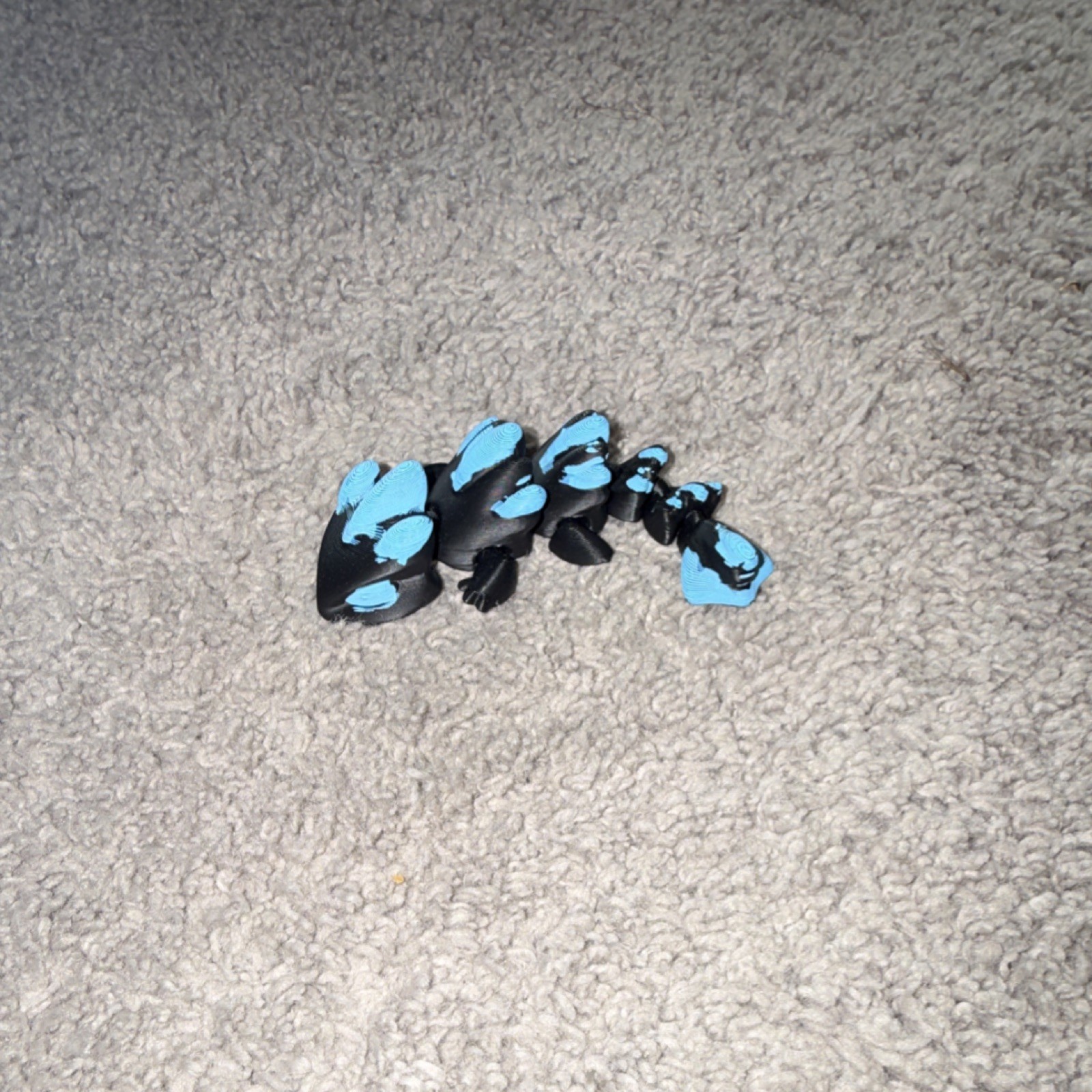 Blue & Black Butterfly Dangle Charm, Plastic, 3 in, Charm Style