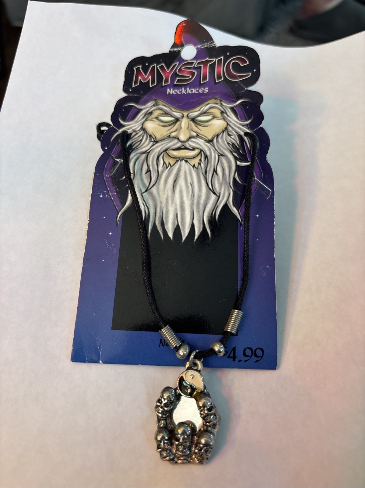 Fantasy Themed 2000/Y2K Mystic Deadstock Necklace Wizard Pendant