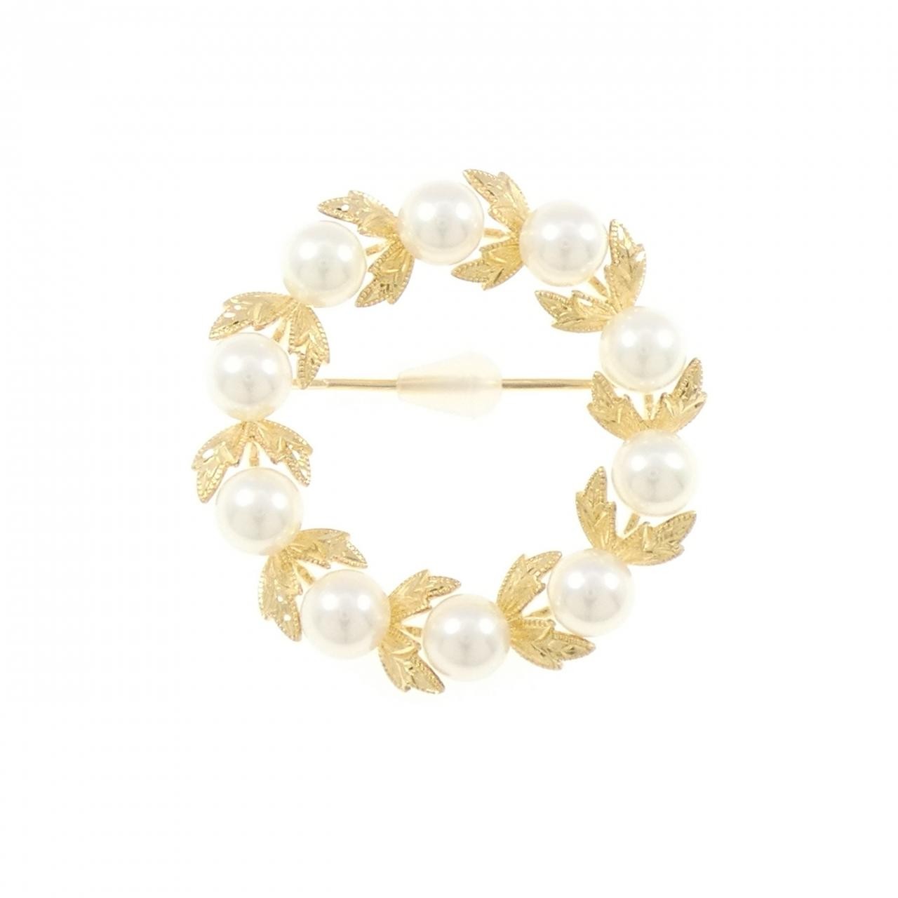 Authentic Mikimoto Akoya Pearl Brooch #260-007-961-1008