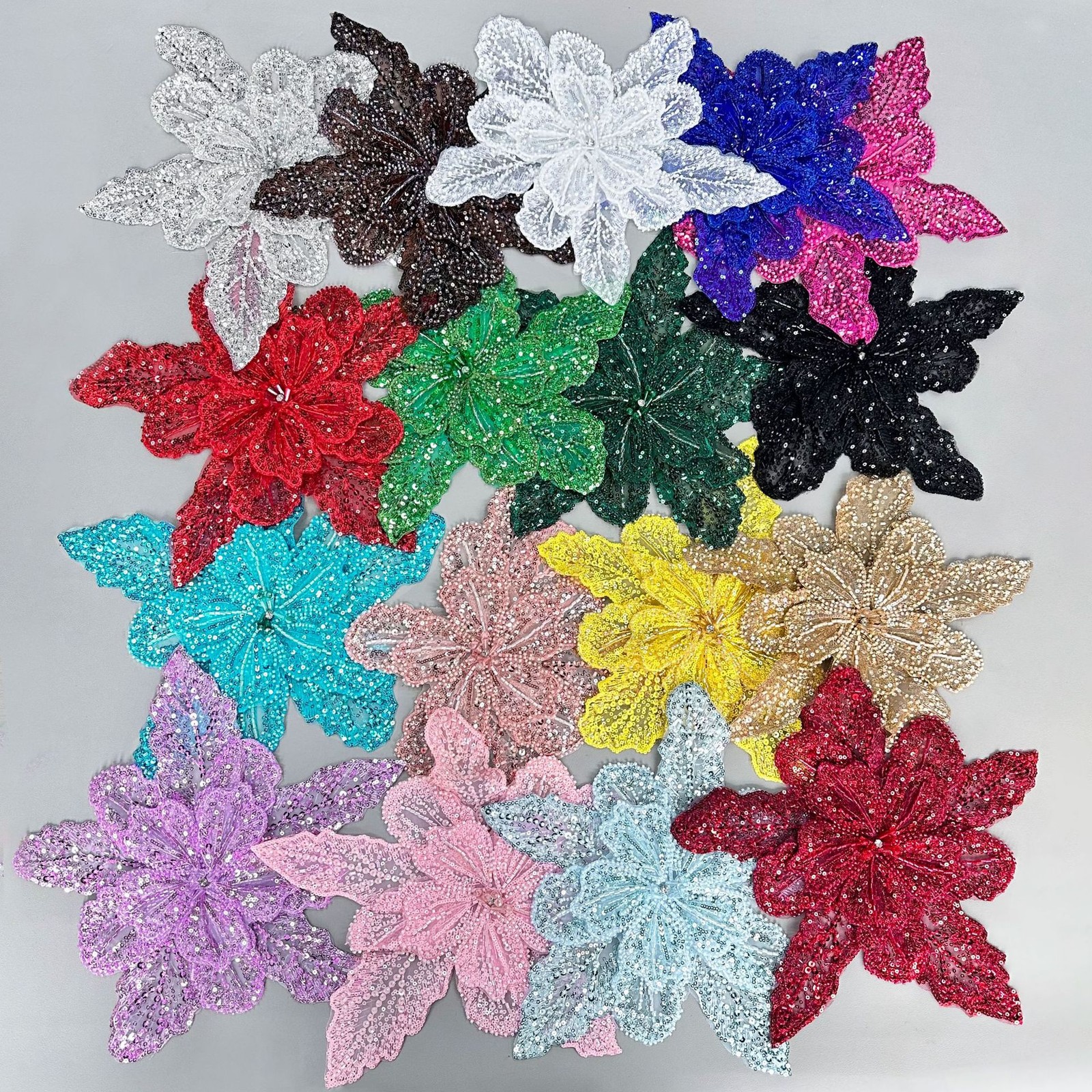 DIY Clothing Lace Sequin Beads Flower Embroideried Appliquothing Sew Accessories