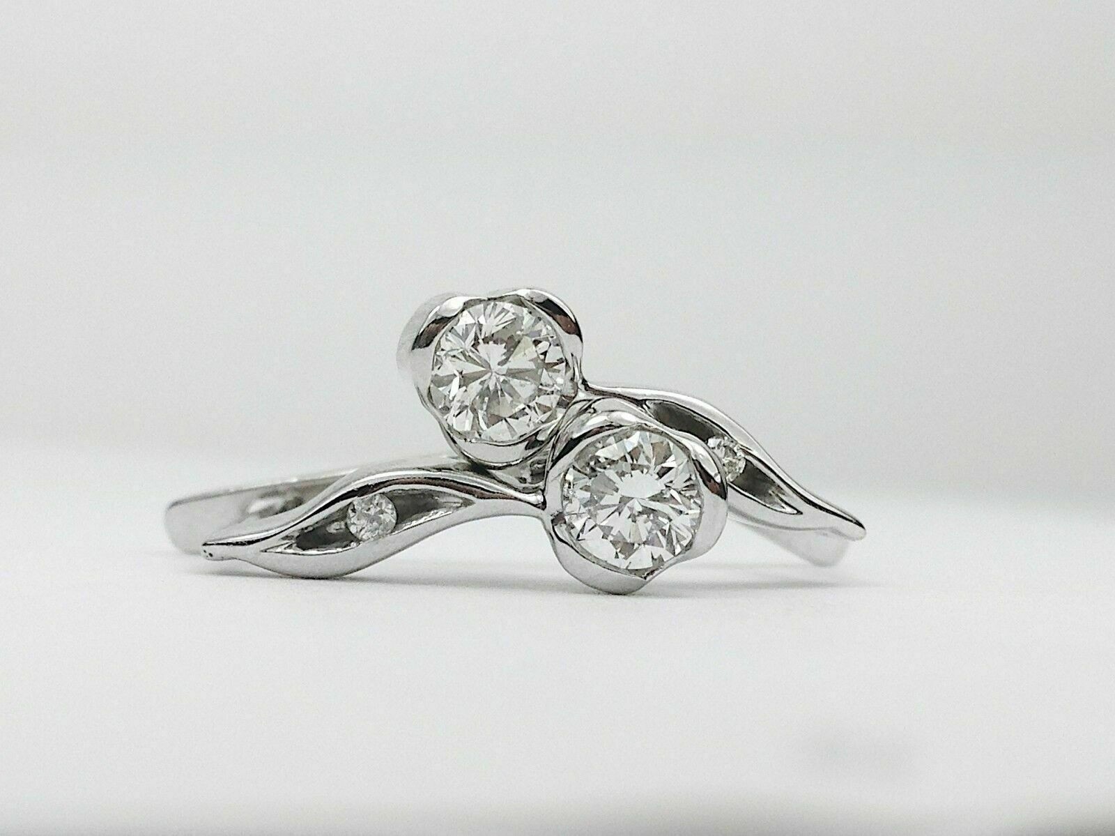 Round Cut Simulated Diamond Women’s Stud Charm Earrings In 14K White Gold Plated