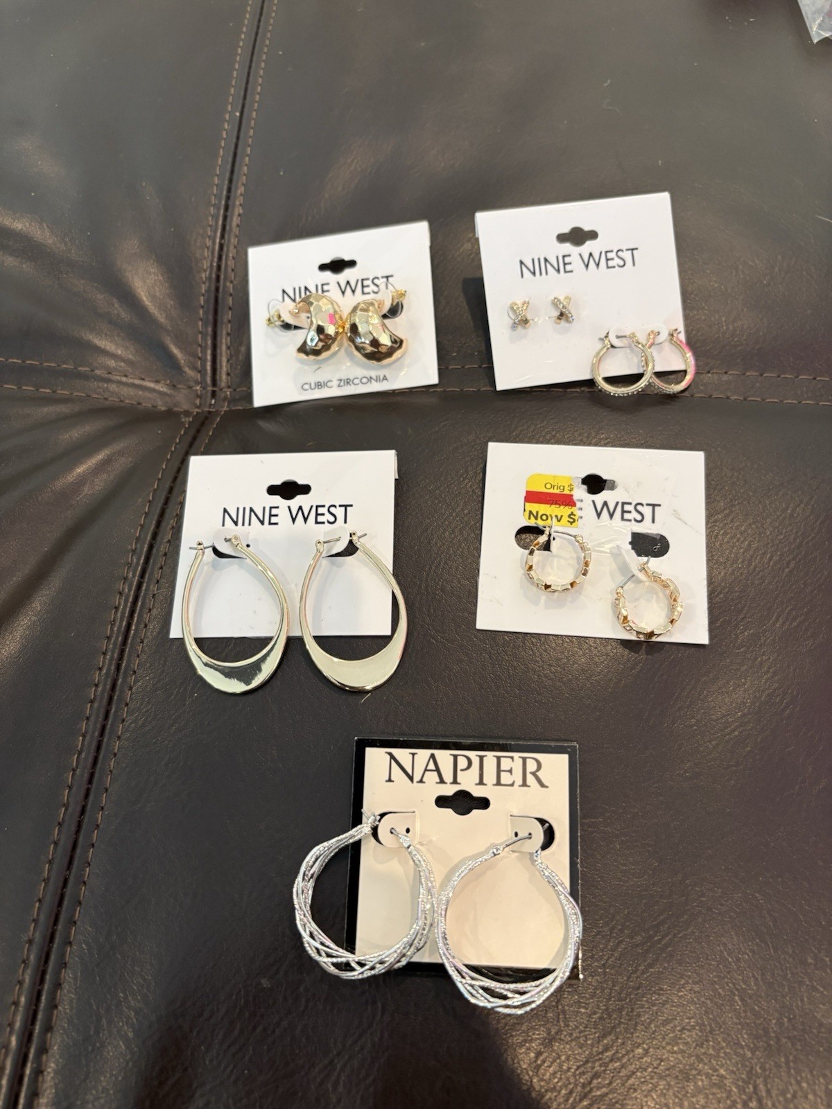 Women’s Nine West/Napier Mix Earring Bundle – NWT – 6 Pairs!