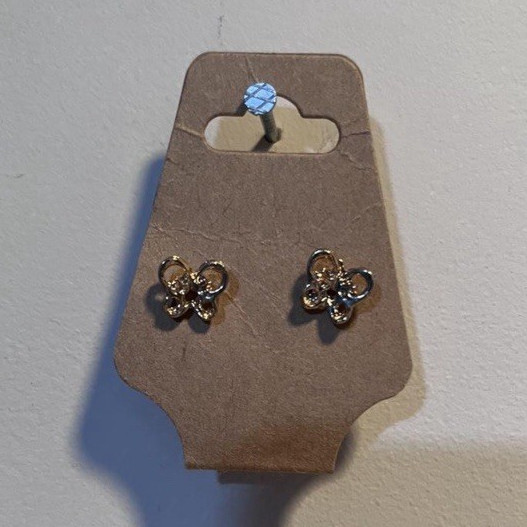 Gold Butterfly Earrings #103