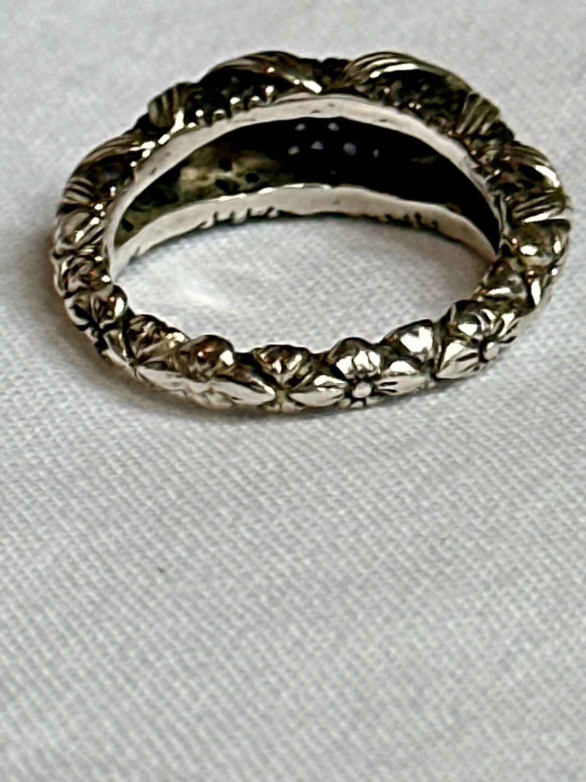 Stephen Dweck Garden of Stephen Sterling 925 with Black Pave Spinel Gemstones