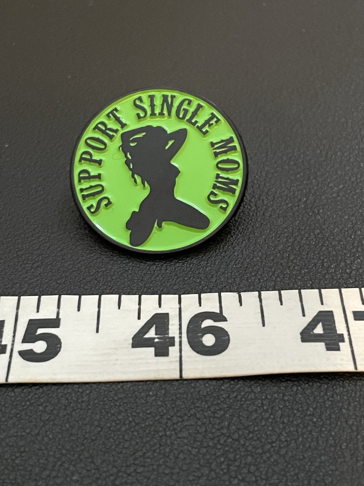 Support Single Moms Stripper Pin Funny Real Green Black Hat Jacket Backpack New