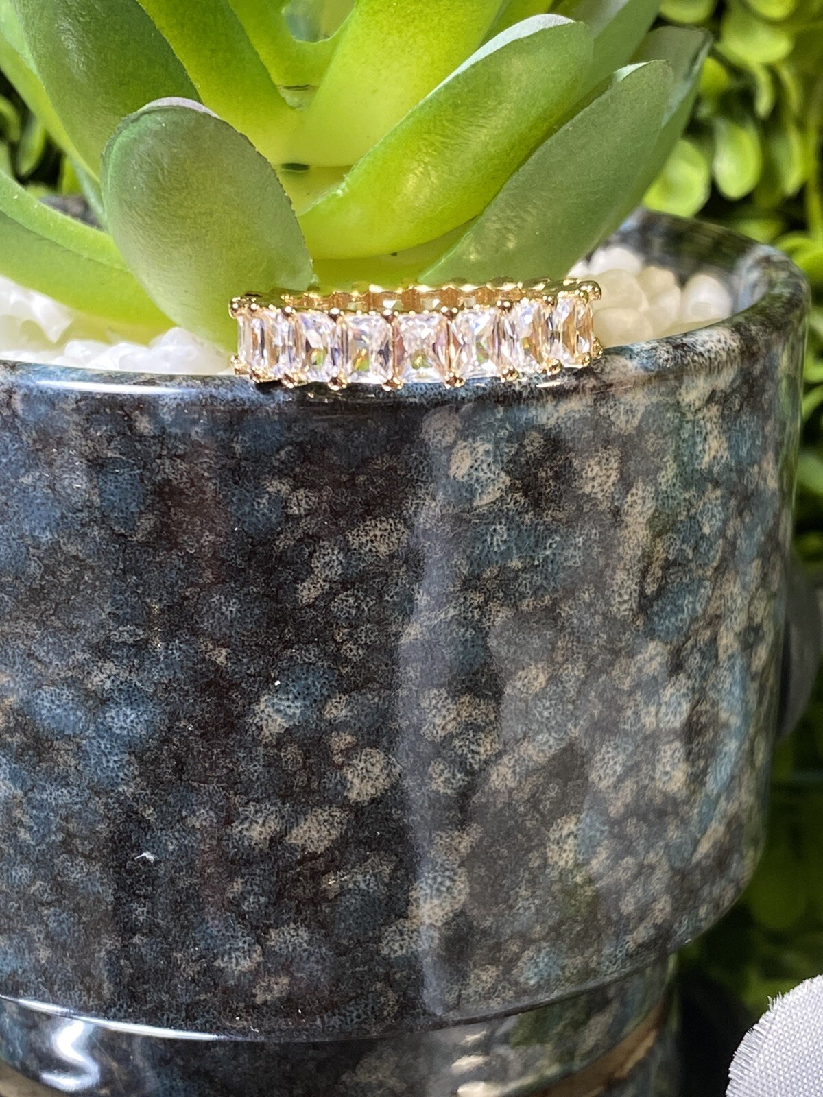 Gold Plating Ring 💍 Size 7 🤍🤍🤍