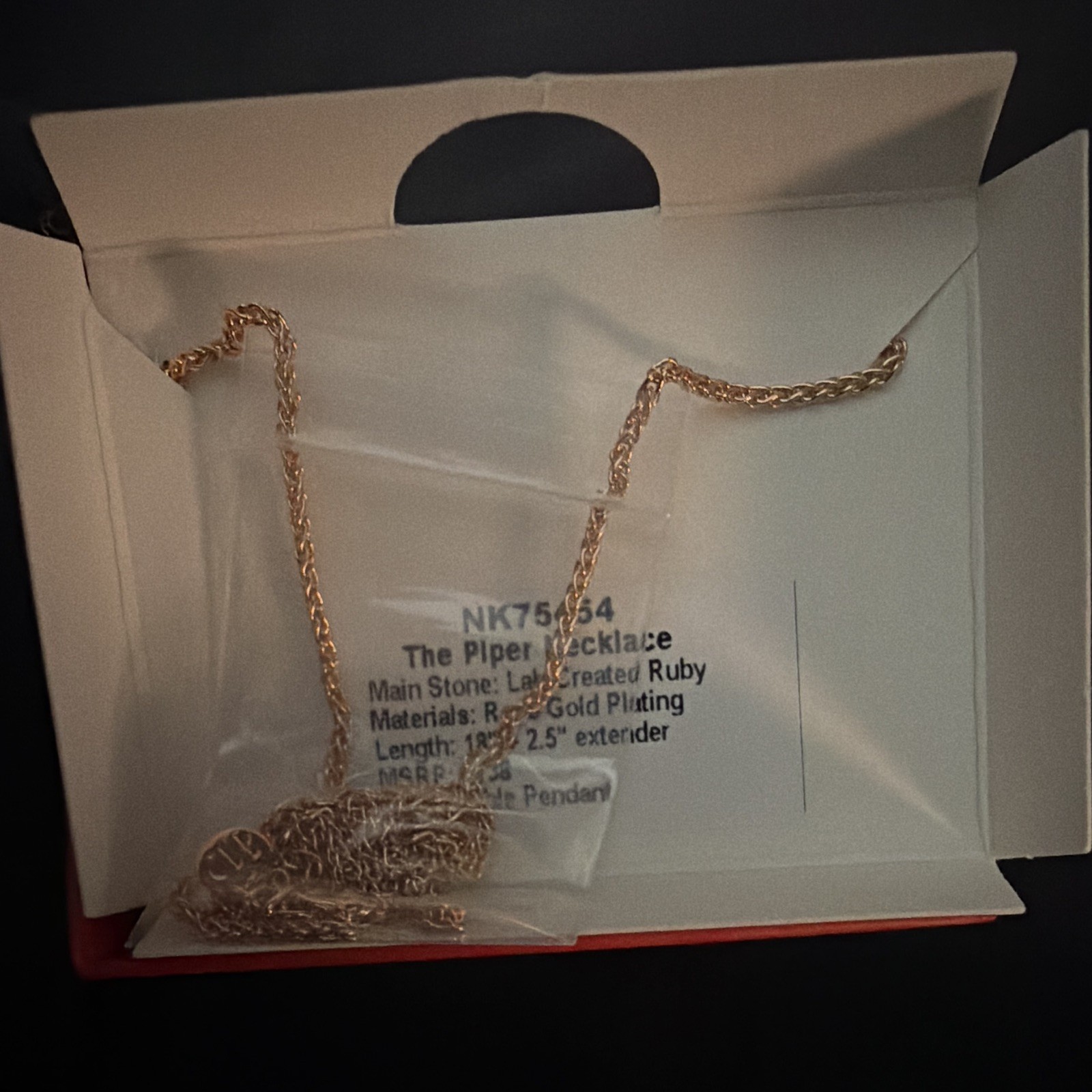 What’s Your Reveal? Piper Lab-Created Ruby & Crystal Necklace 18″